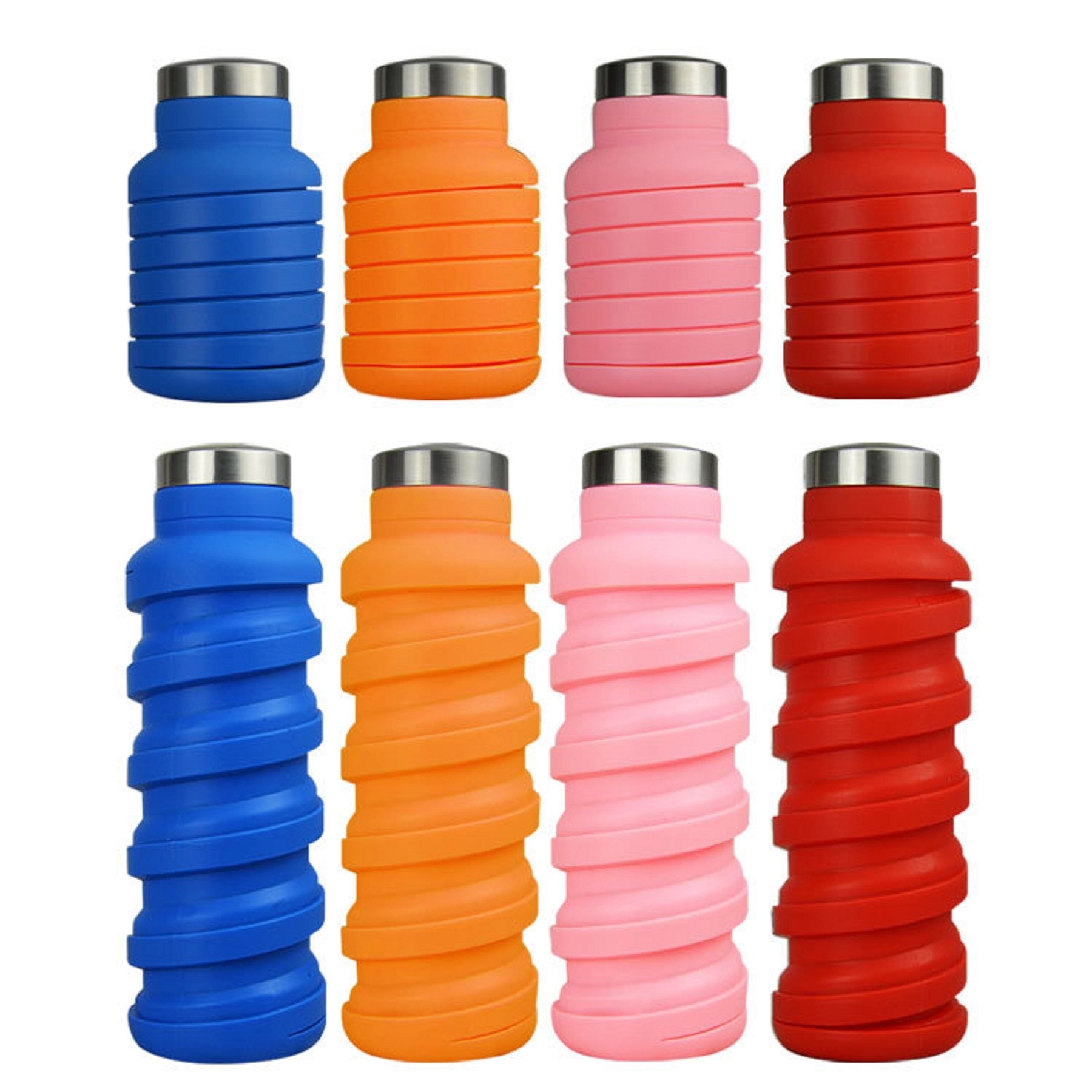 20 Oz. Collapsible Silicone Telescopic Water Bottle 3