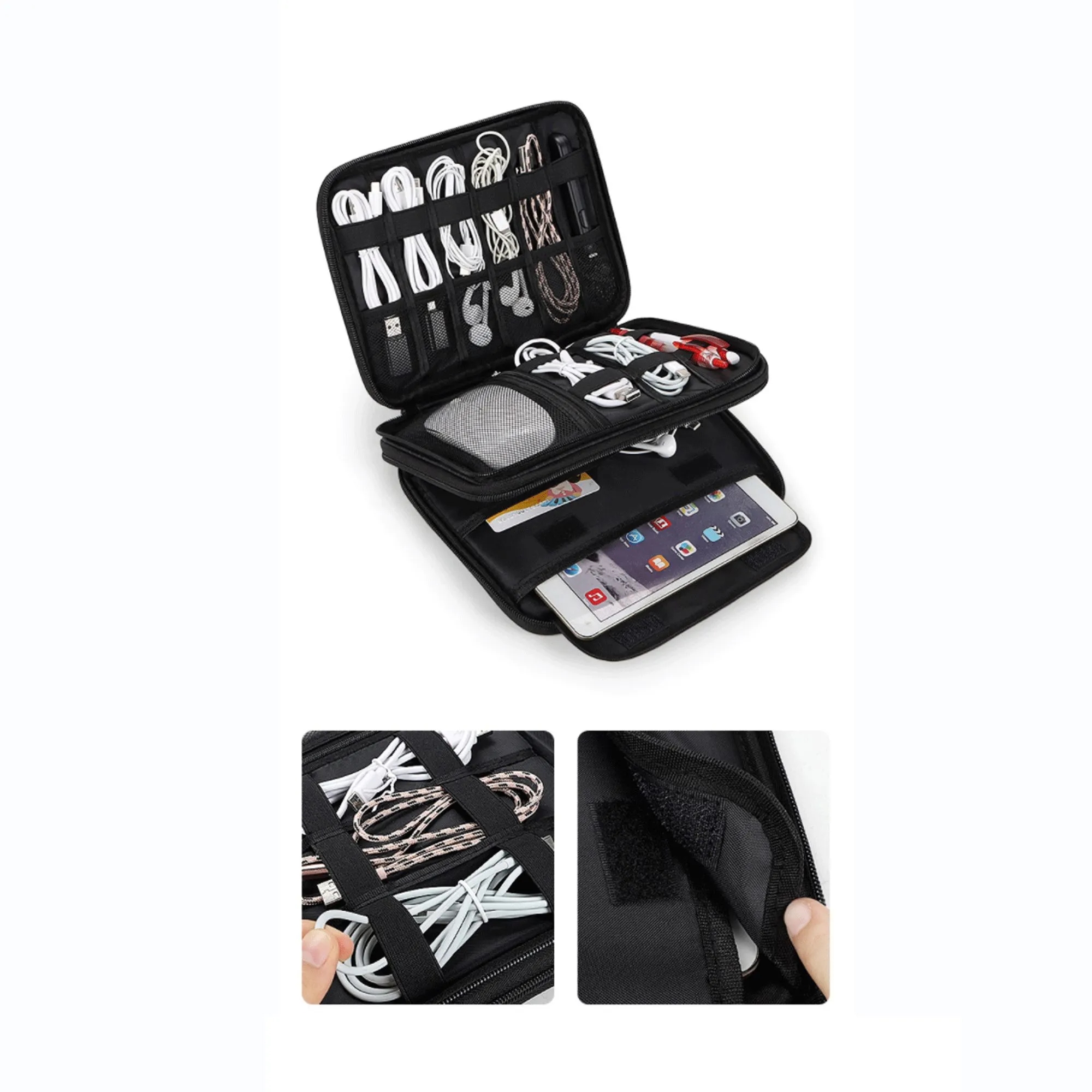 Travel Cable Organizer Bag & Water Resistant Pouch 3
