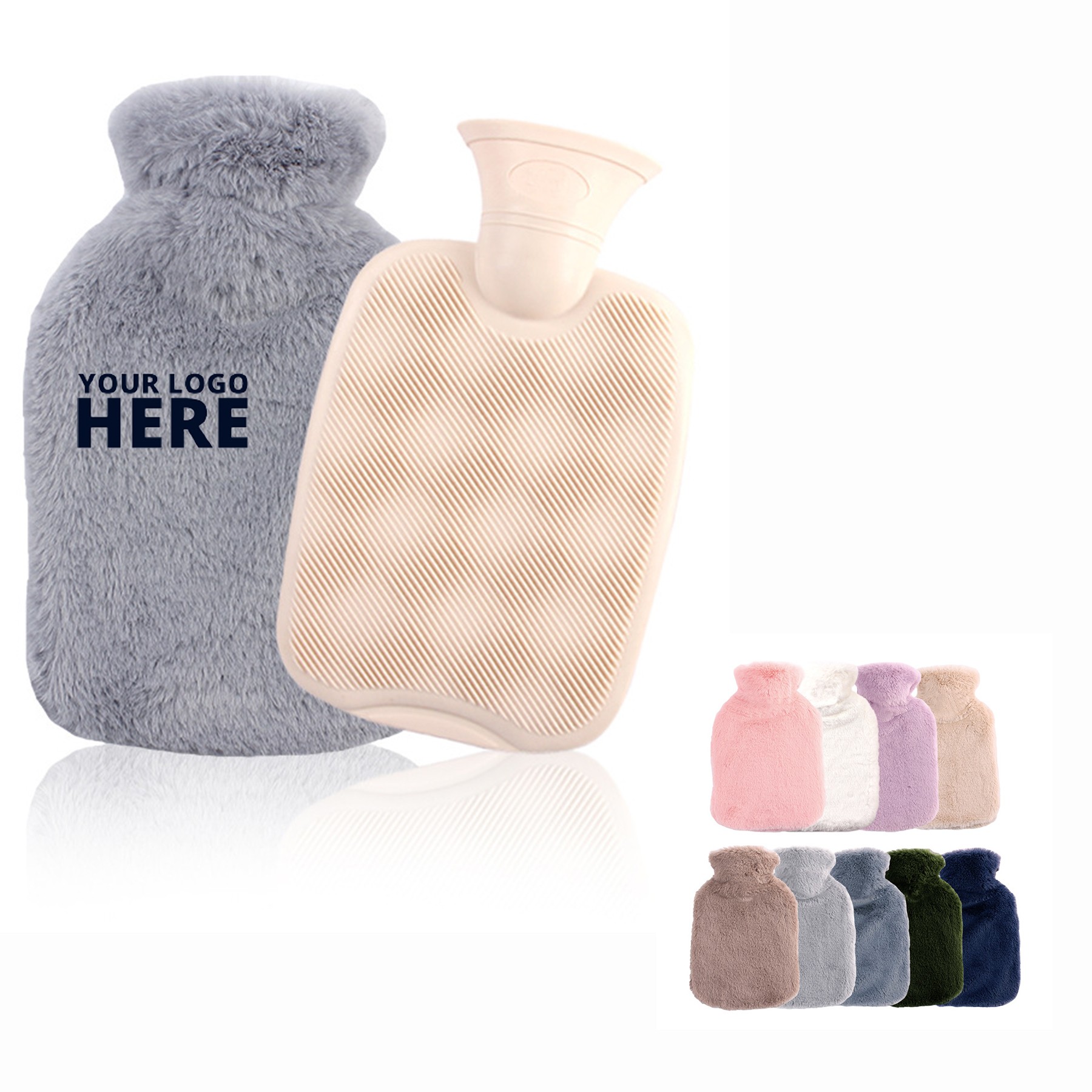 1L PVC Hot Water Bag With Cover 1