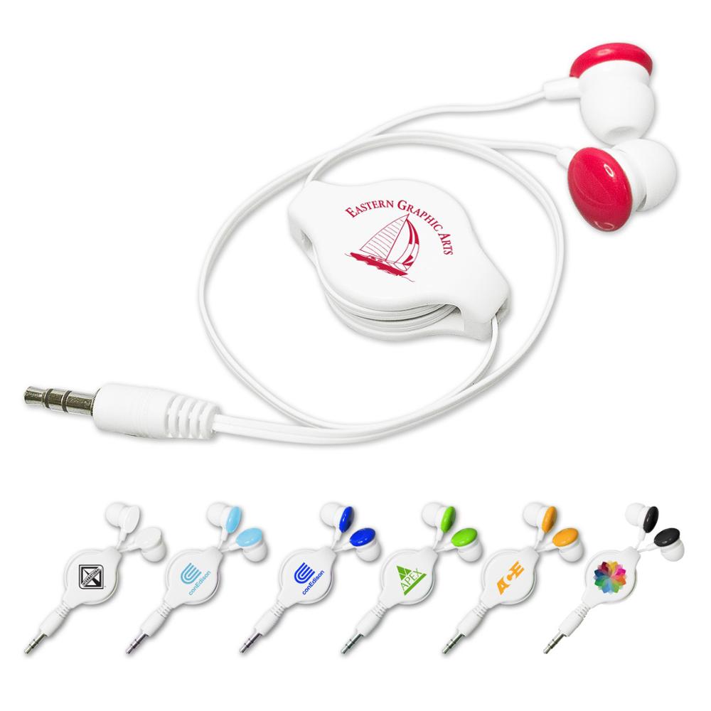 Retractable Earbuds with Oval Logo 6