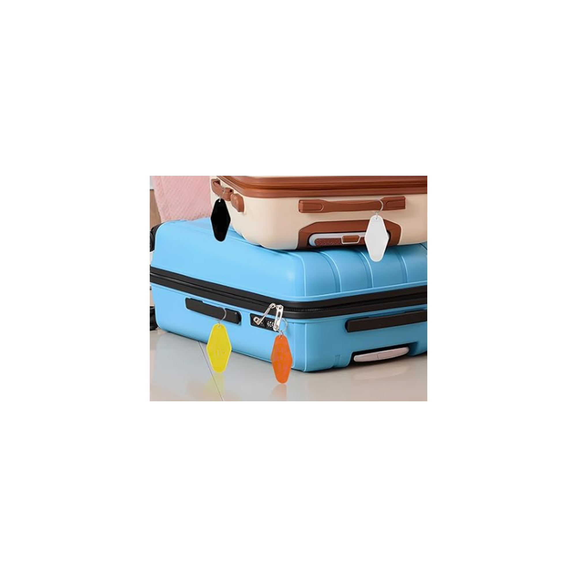 Colorful Plastic Hotel Home Keychain 3