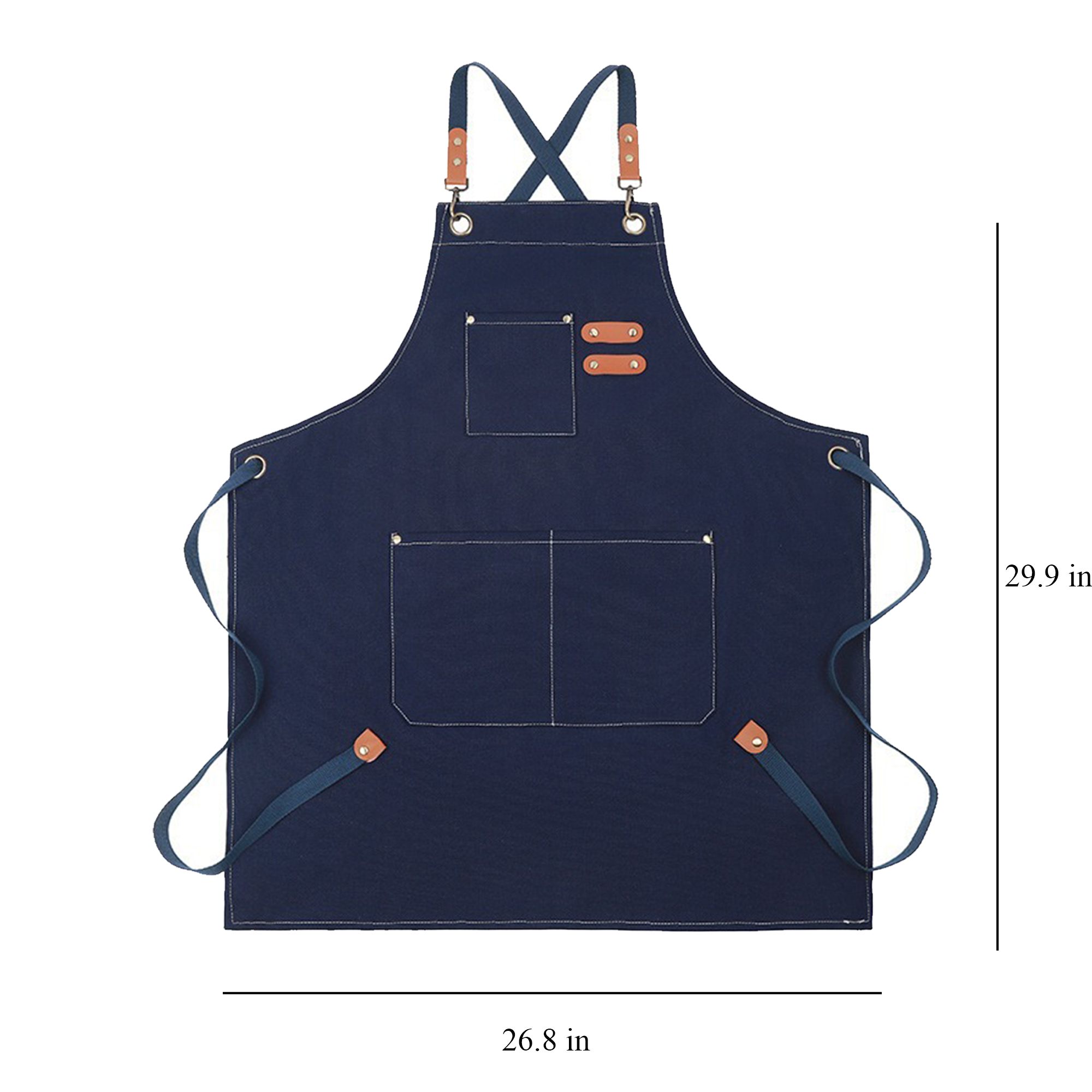 Canvas Cross Back Chef Apron 11