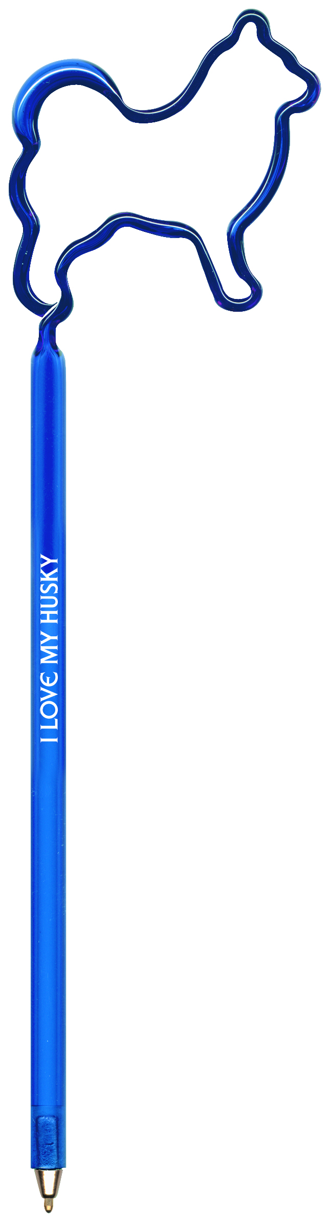 Dog Husky Inkbend Standard, Bent Pen