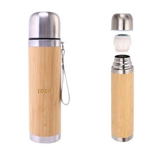500ml Bamboo Stainless Steel Mug With Double Wall Insulation 3