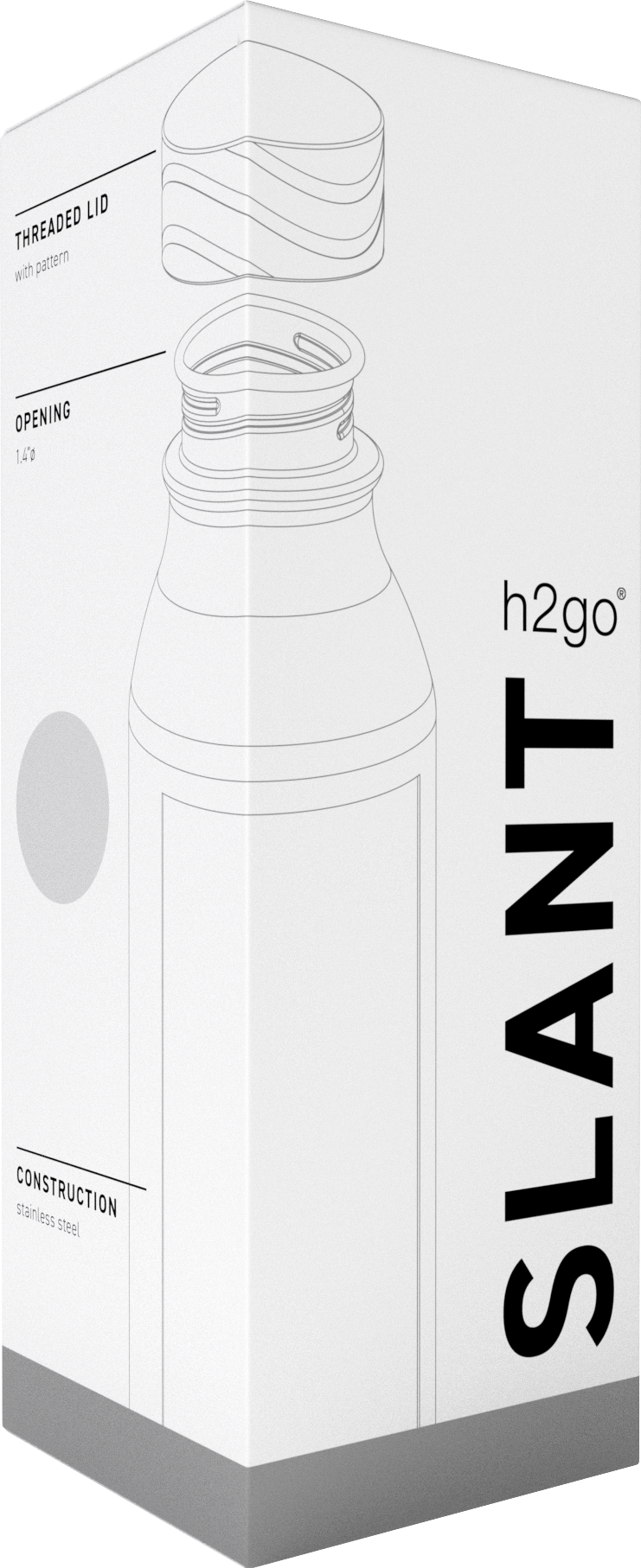 25 oz h2go slant, custom water bottle with logo imprint 27