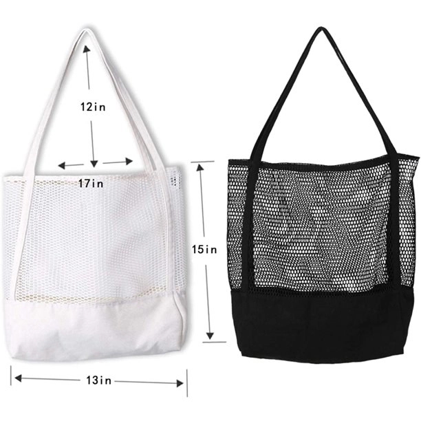 Reusable Canvas Large Capacity Beach Bag, custom tote bag with logo imprint 2
