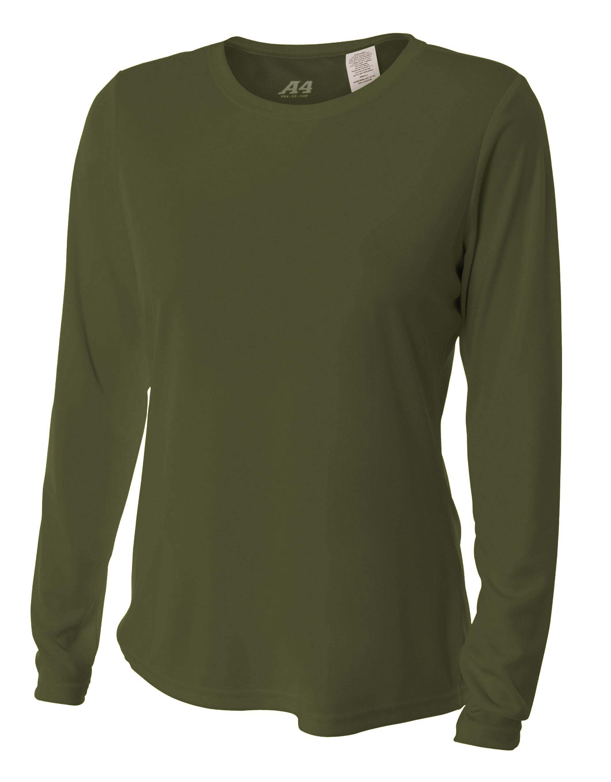 A4 Long Sleeve Cooling Performance Crew 24