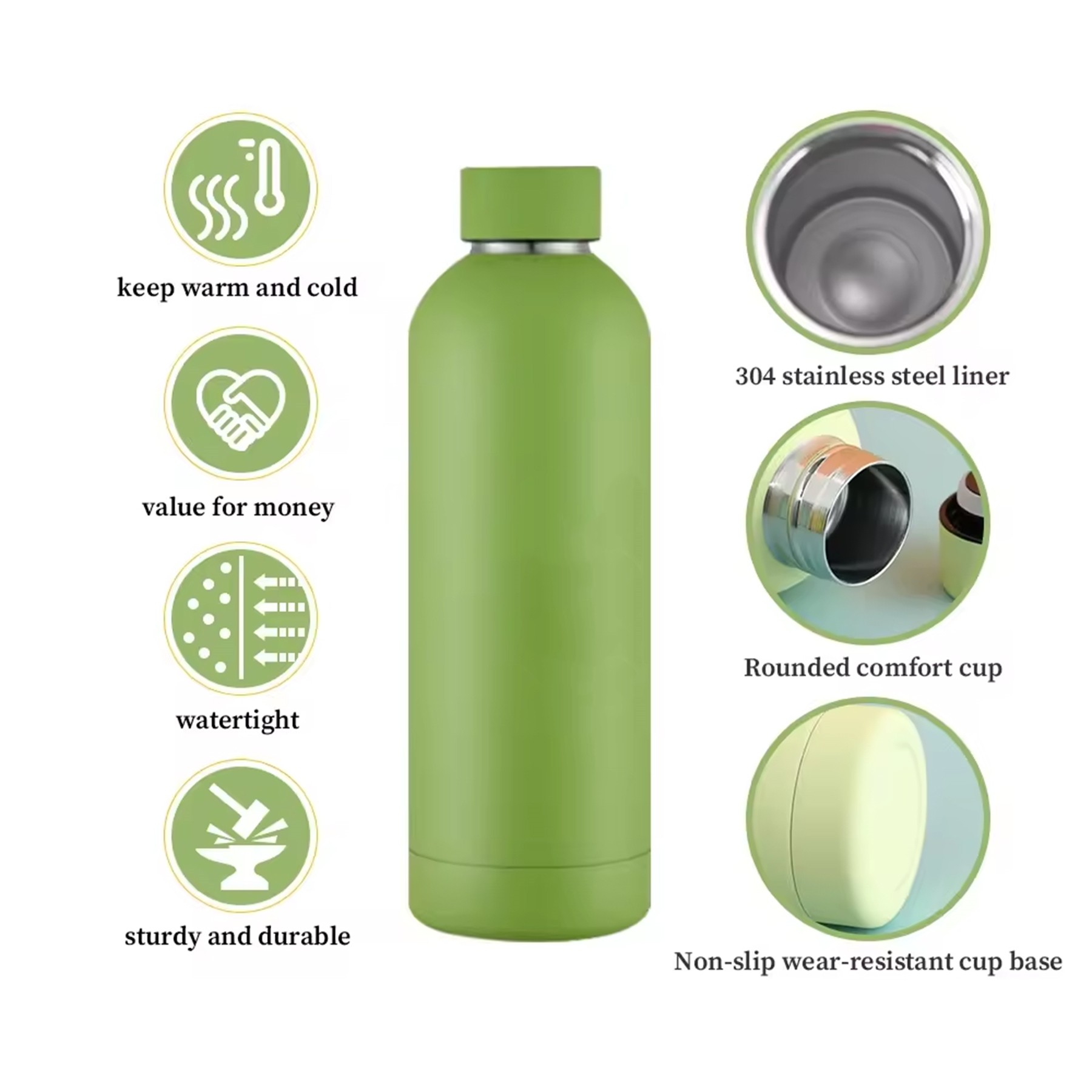 17Oz Stainless Steel Insulated Water Bottles 1