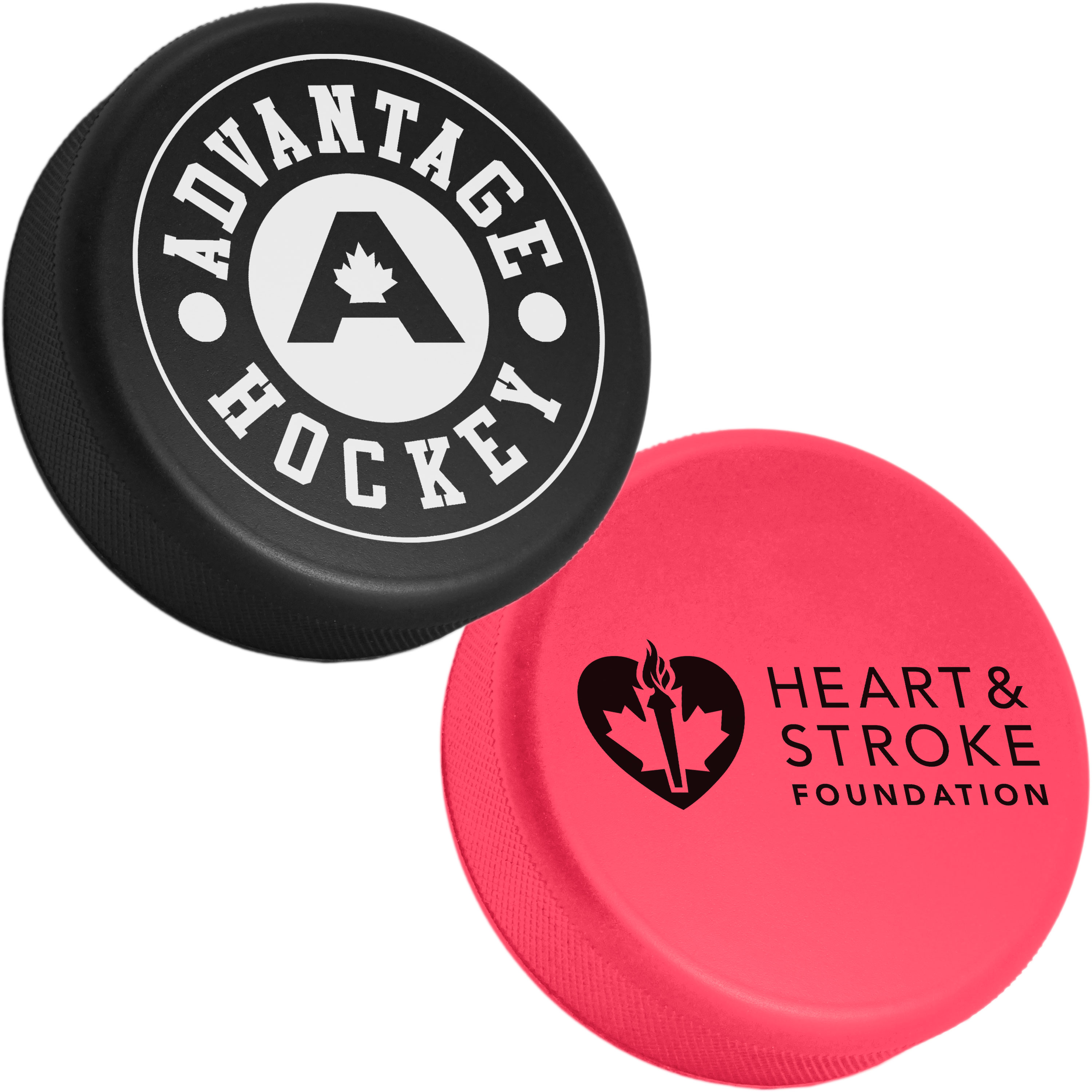 Hockey Puck Stress Reliever - Black or Pink 5