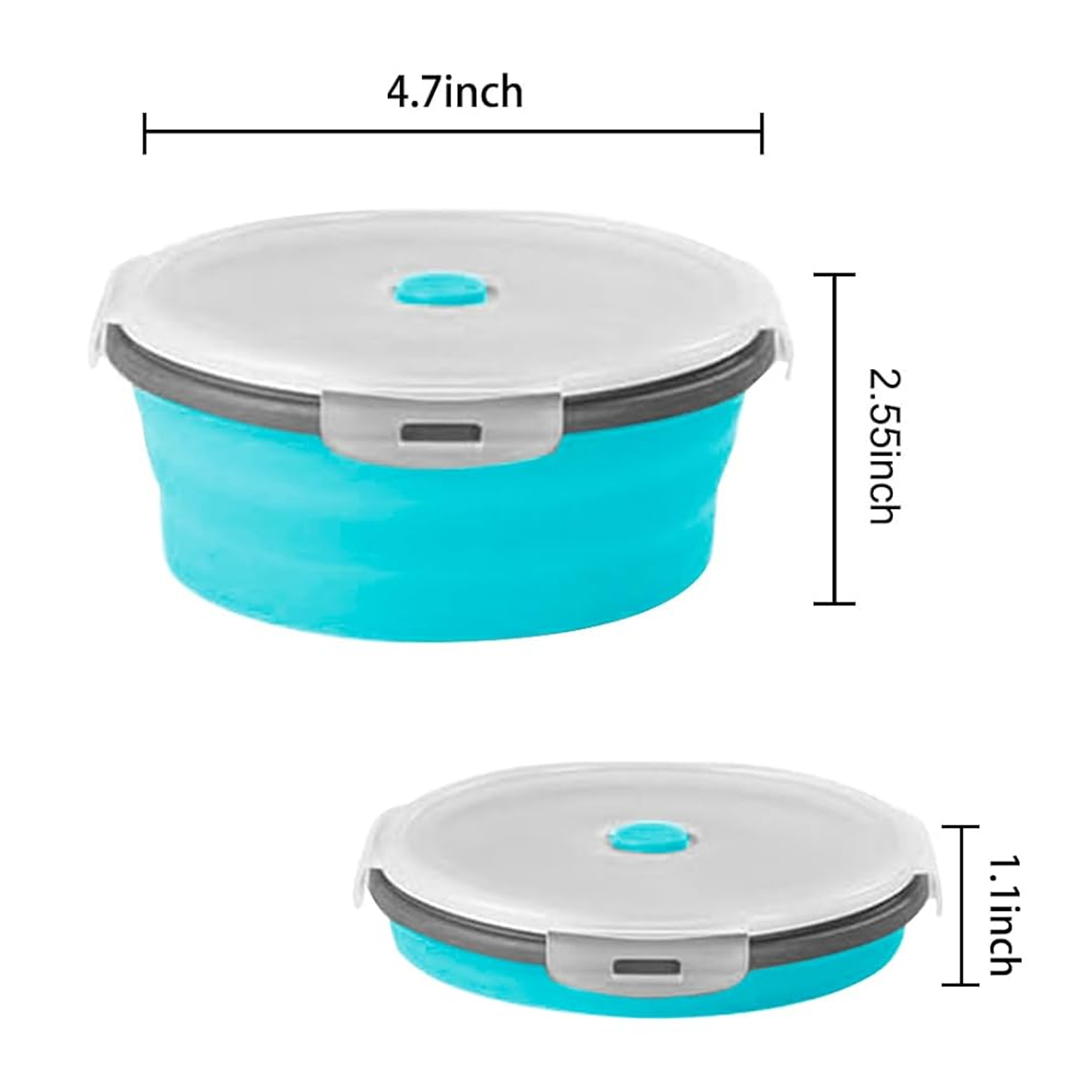 High temperature resistant food grade silicone lunch box 3