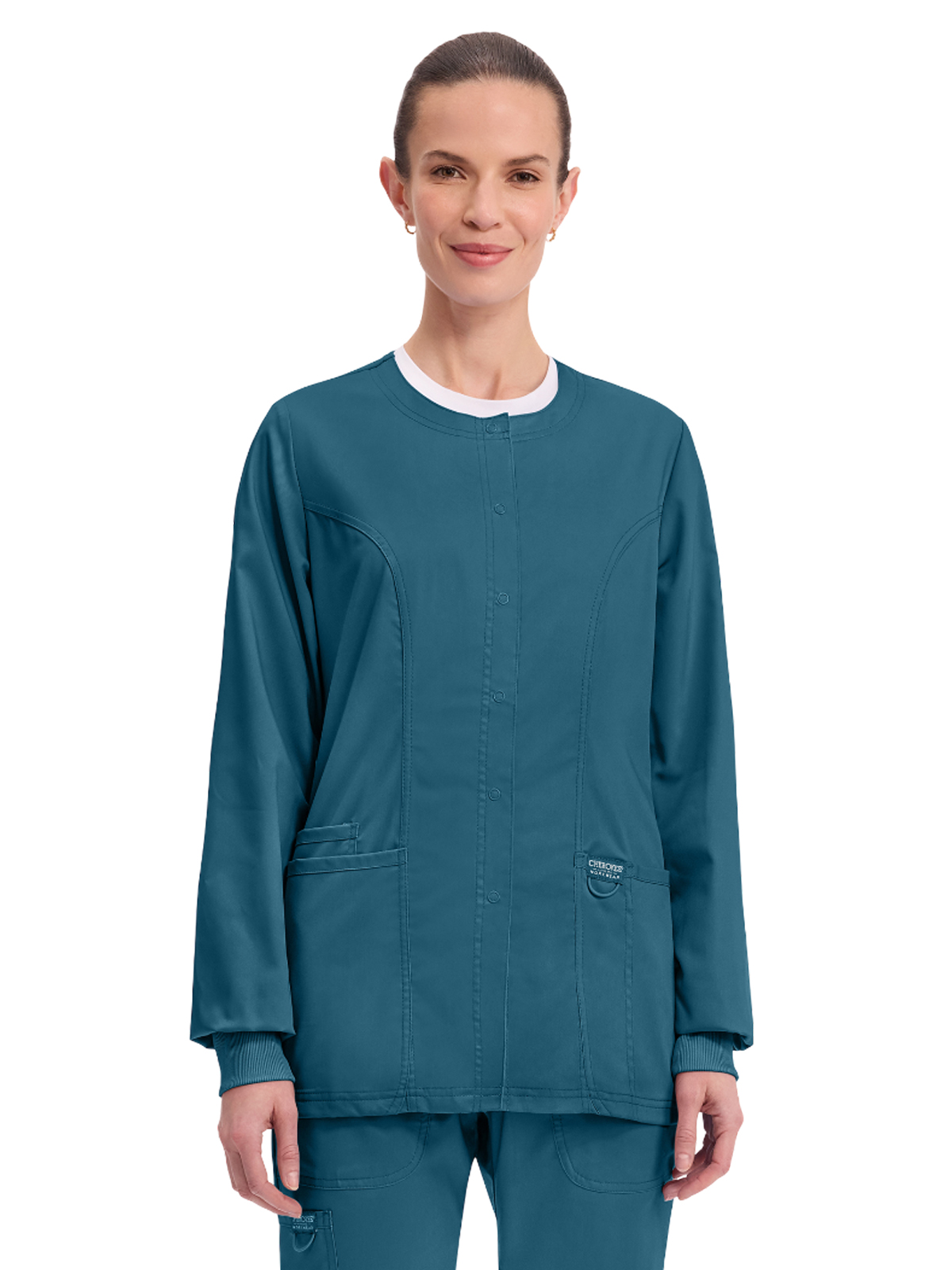 Cherokee - Workwear Revolution - Women's 3-Pocket Snap Front Jacket 30