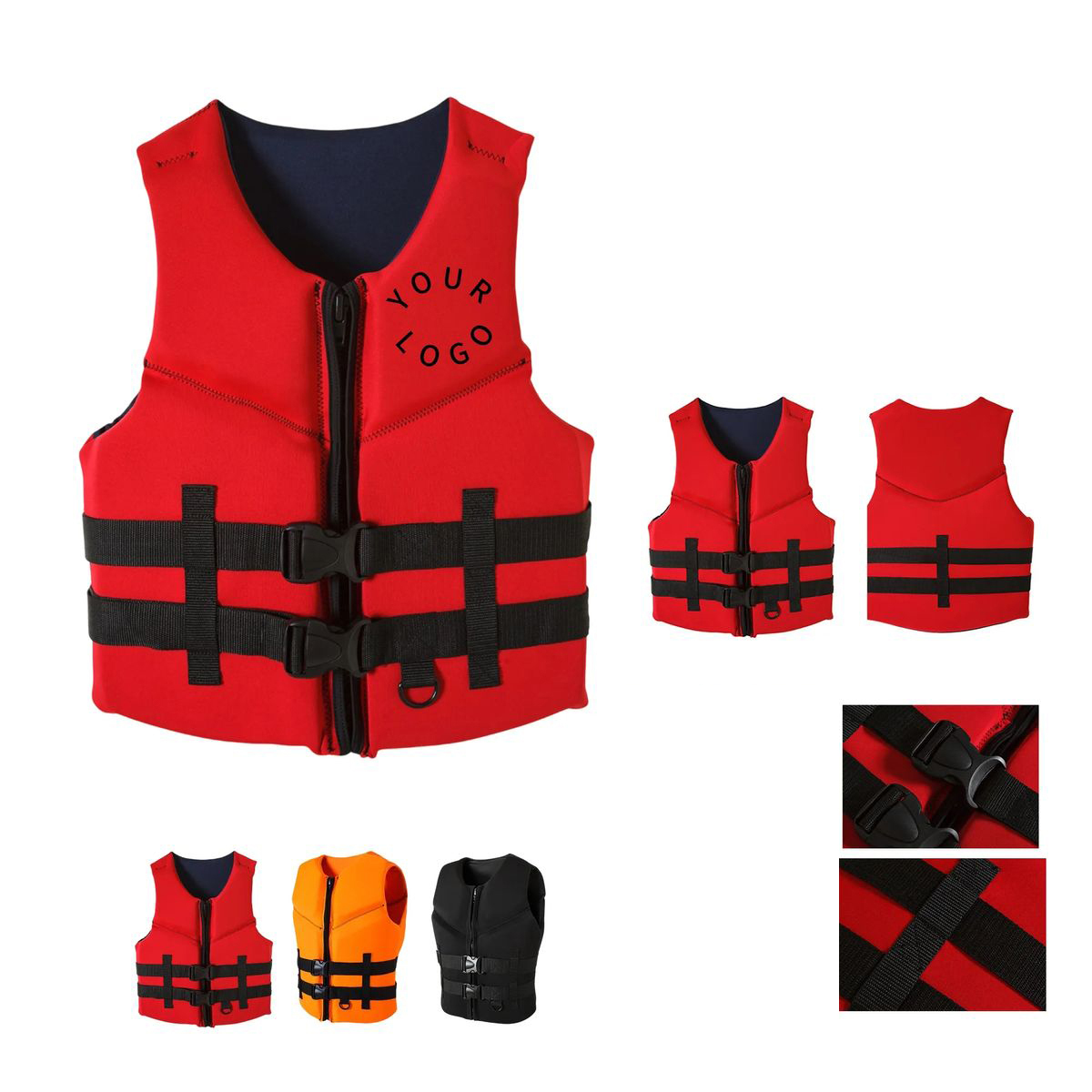 Buoyant Neoprene Life Vest for Boating and Kayaking 2