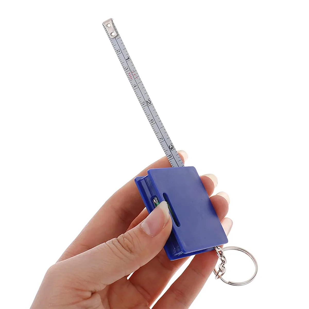 1meter Measuring Steel Tape With Bubble Level Keychain 6