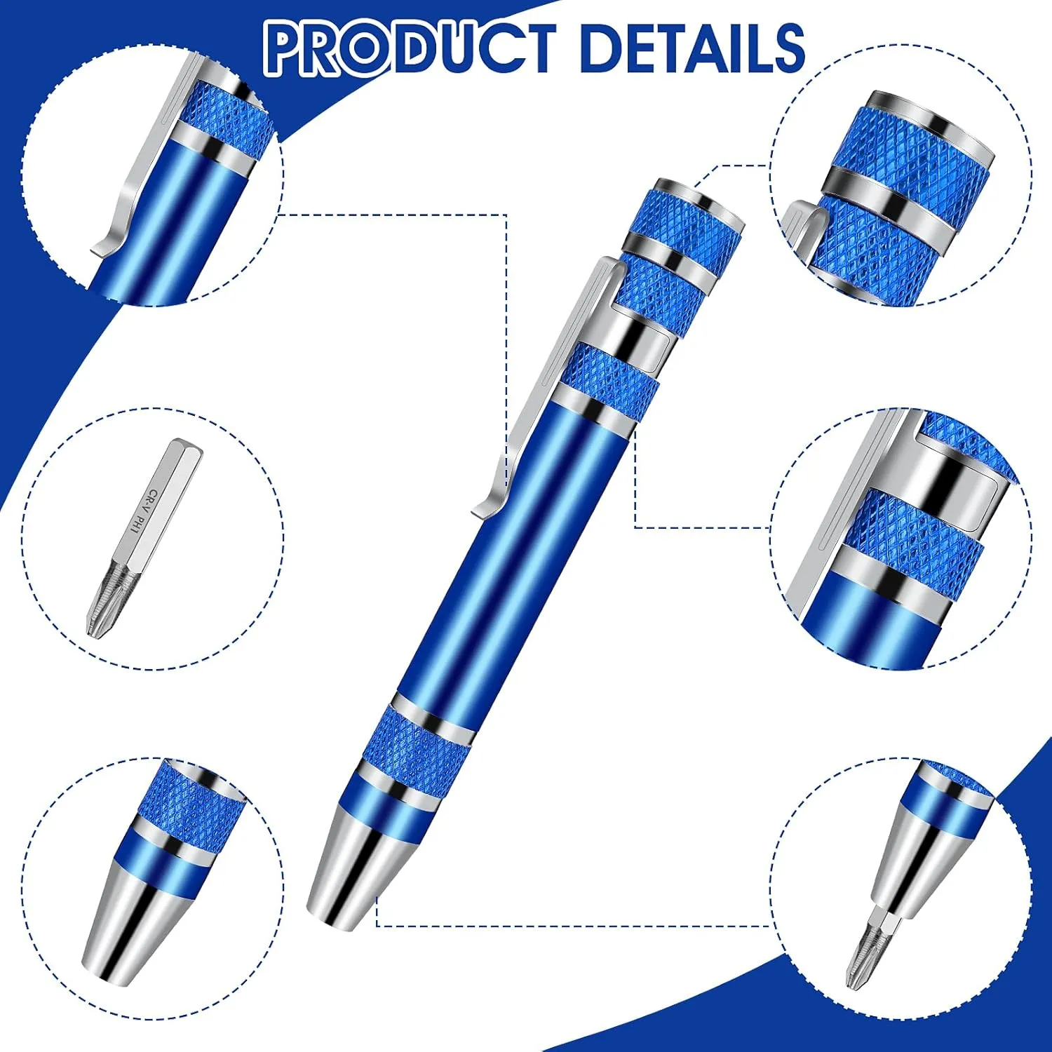8 In 1 Pocket Aluminum Screwdriver Kit 3