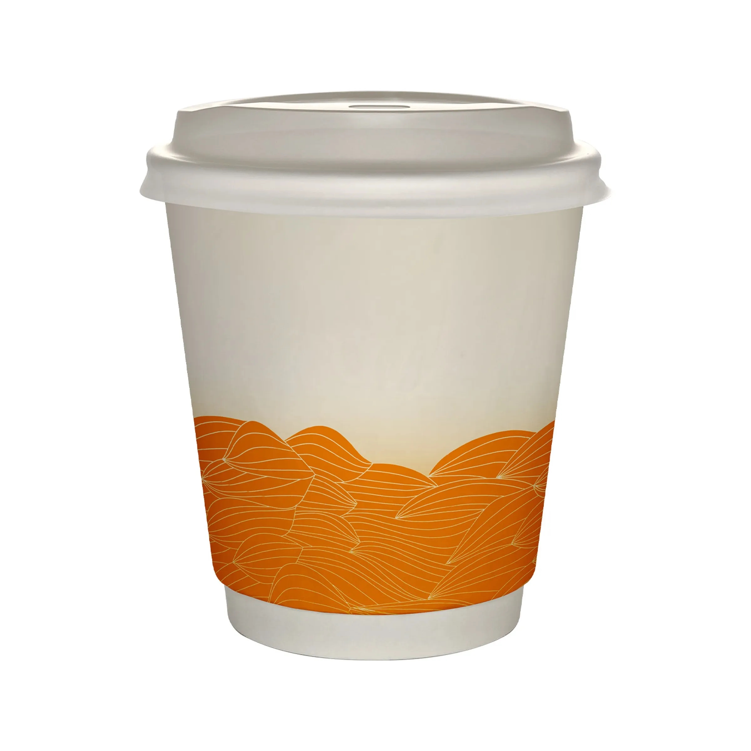 10 oz Full Color Turbulent Waves Insulated Paper Cup With Li 16