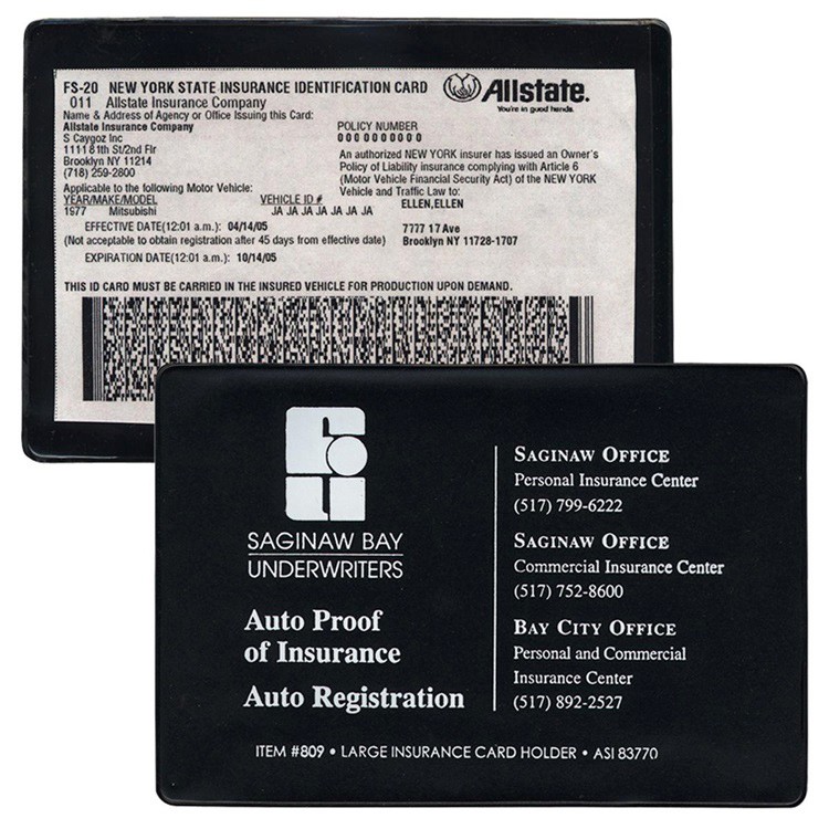 XL Large Insurance Card Holder 4