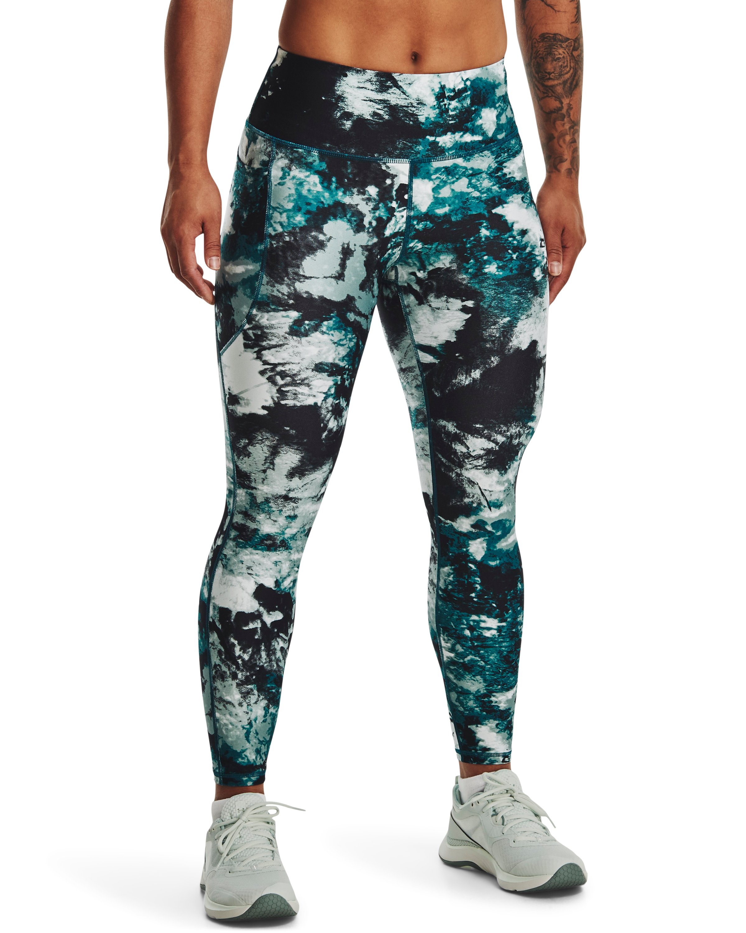 HeatGear No-Slip Waistband Printed Women's Ankle Leggings 12