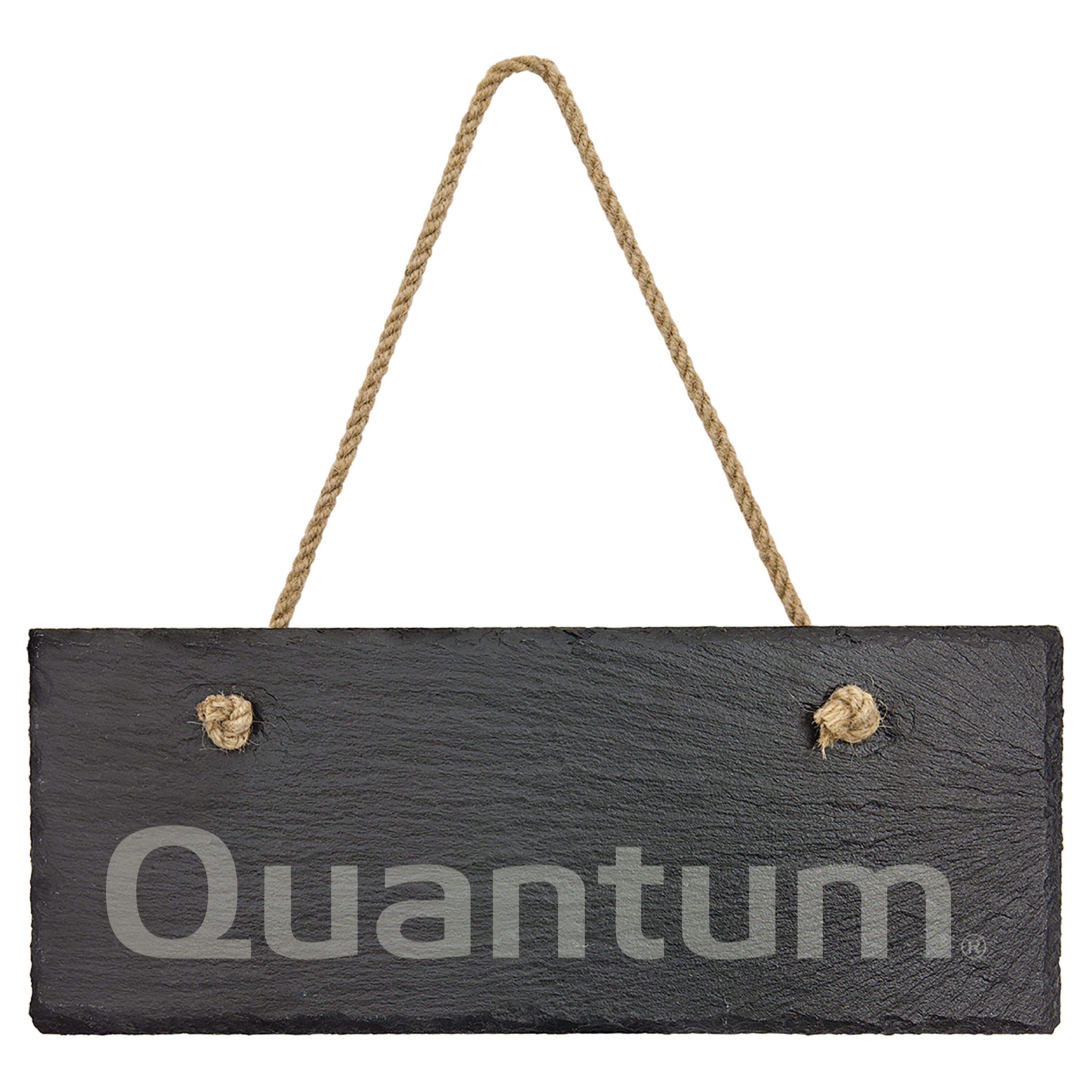 10" x 4" Rectangle Slate Decor with Hanger String 6