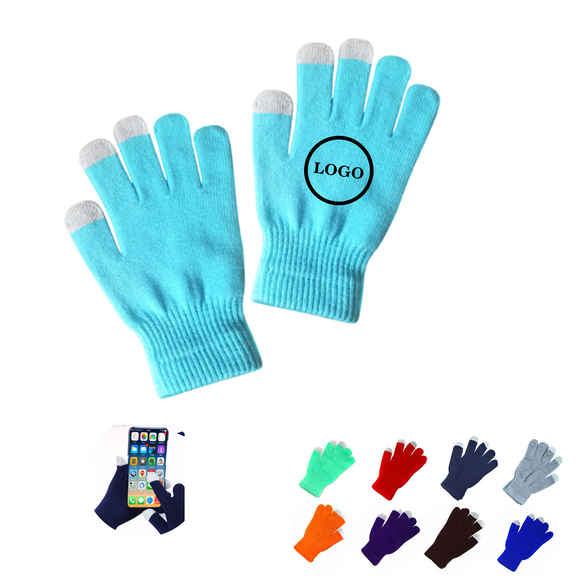 Winter Touchscreen Wool Mittens 1