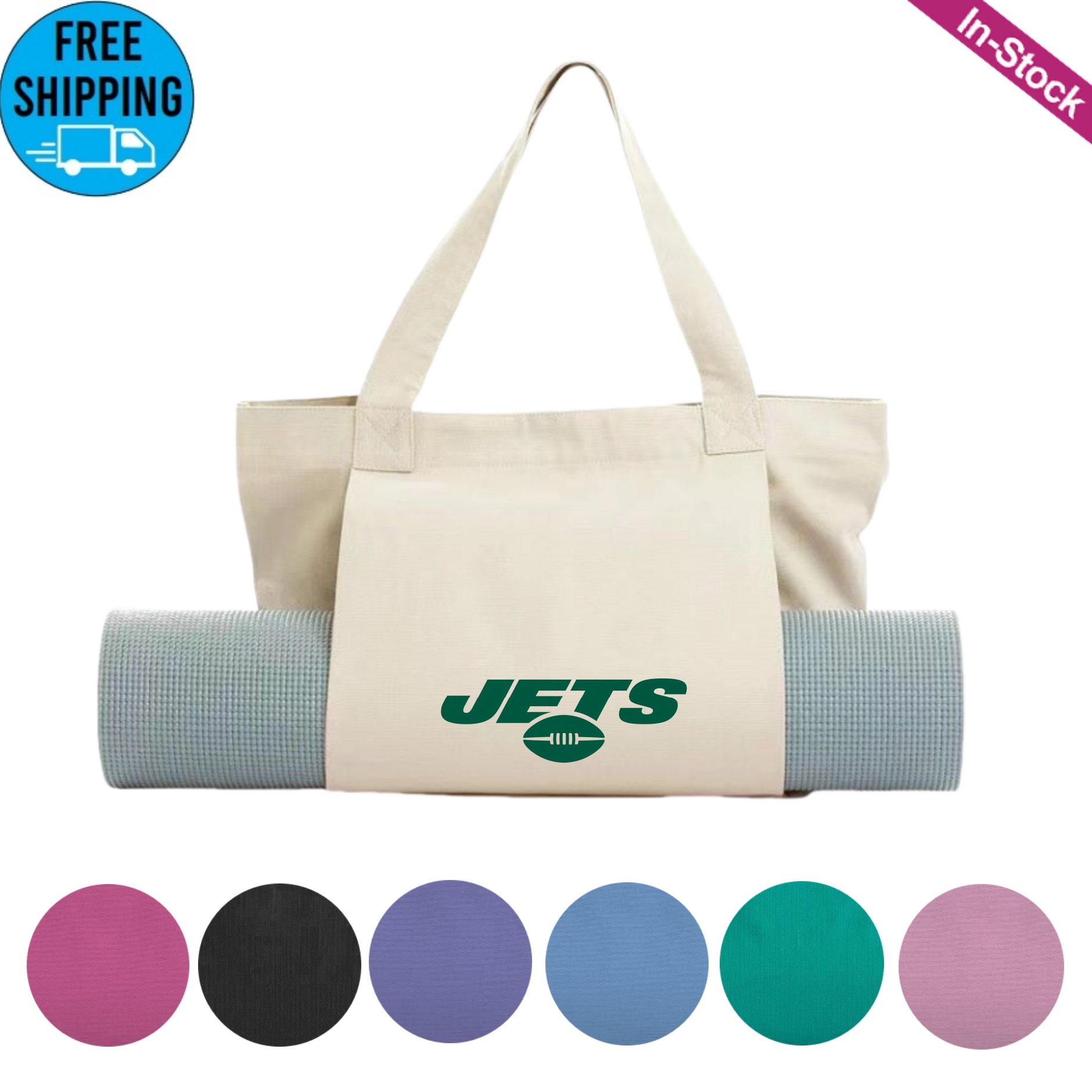 Yoga Mat Carrier Canvas Tote Bag 3