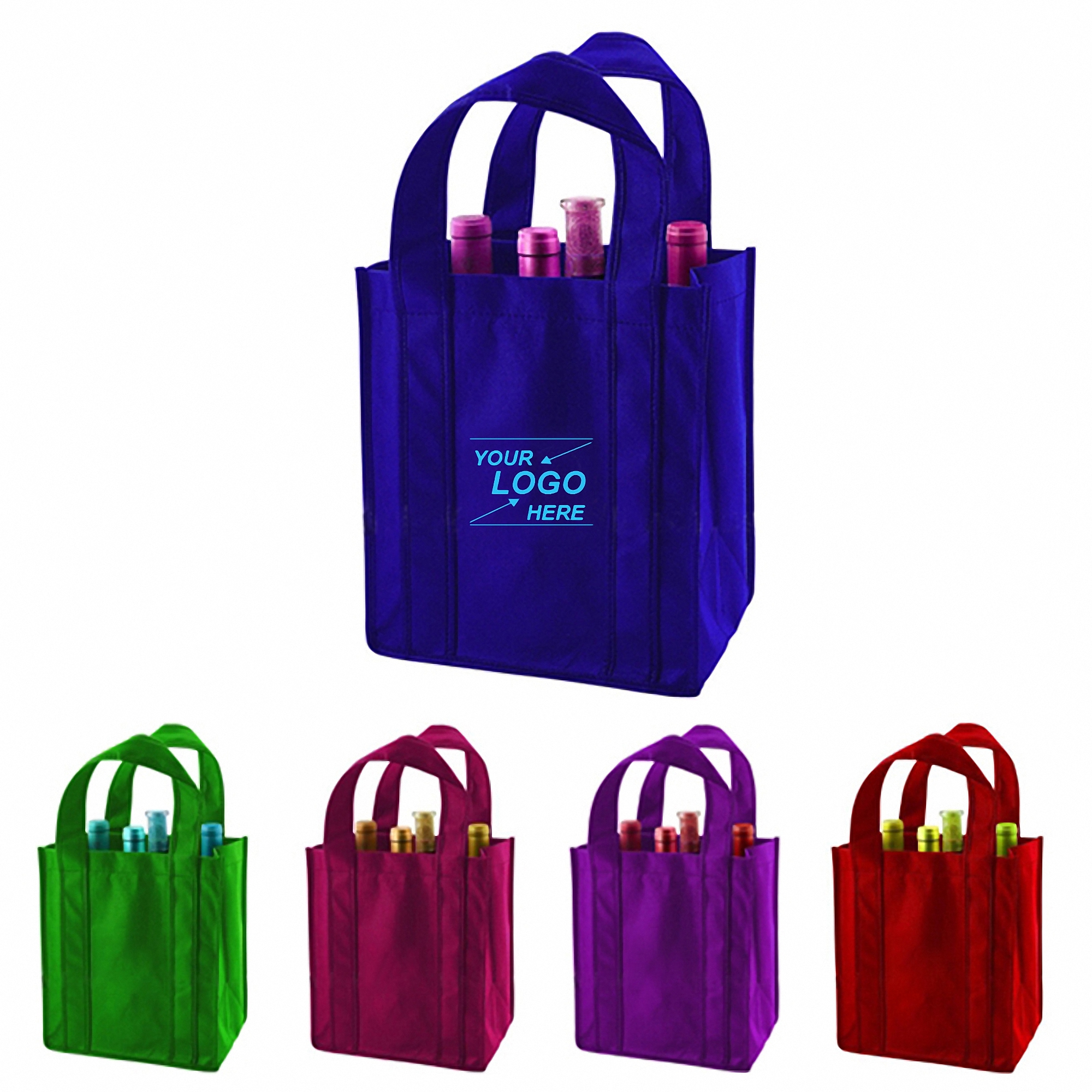 6-Bottle Non-Woven Wine Tote Bag