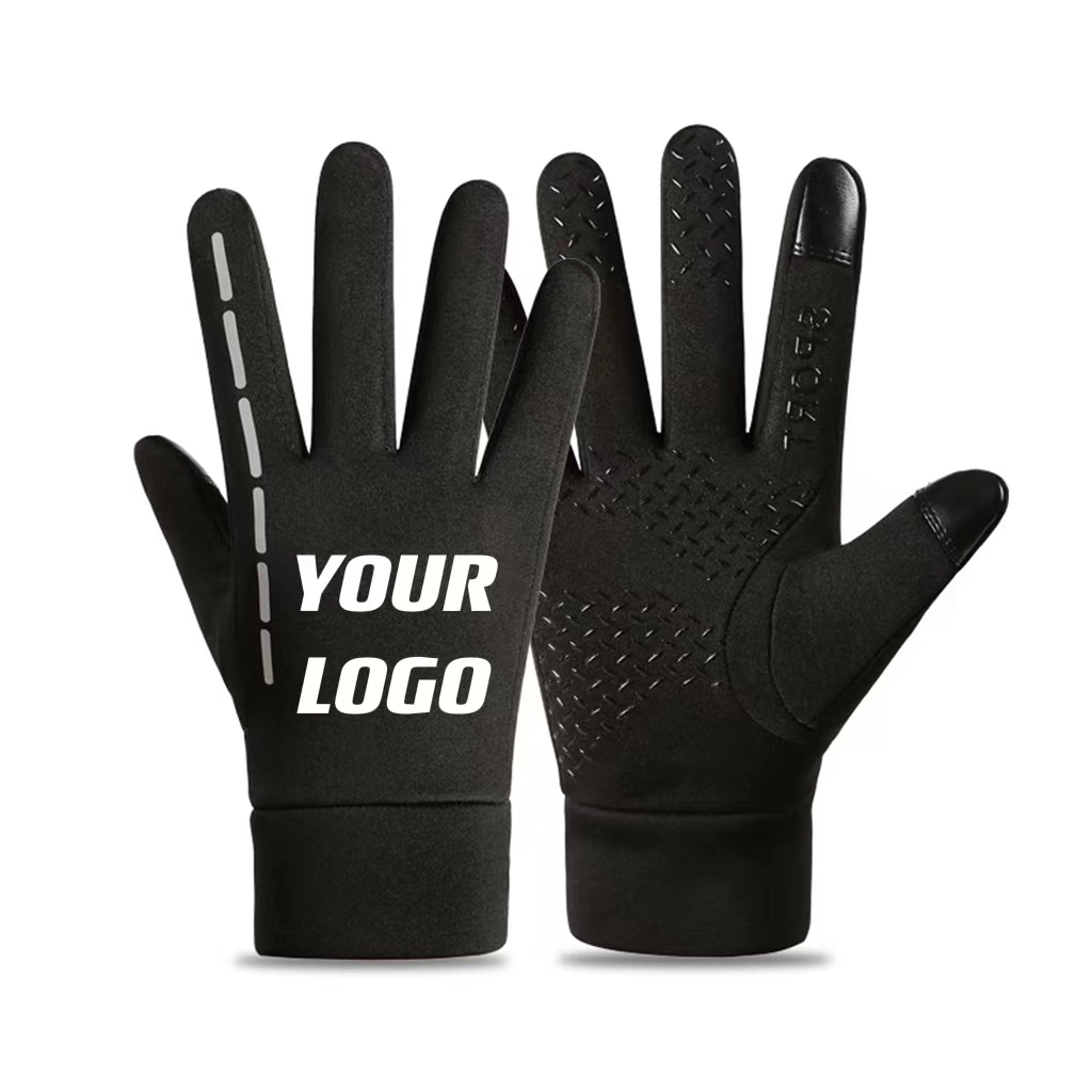 Touch Screen Winter Gloves With Reflective Strap 9