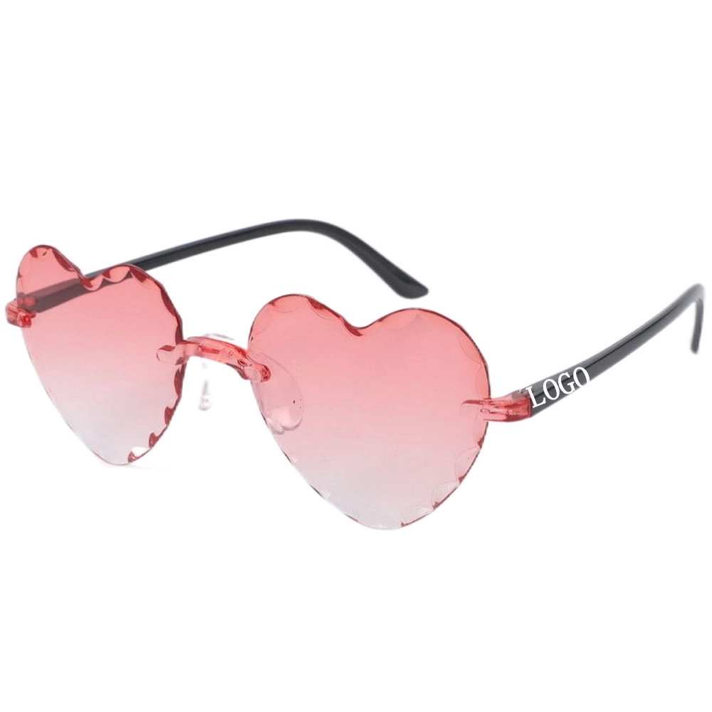 Rimless Heart Shaped Sunglasses 3