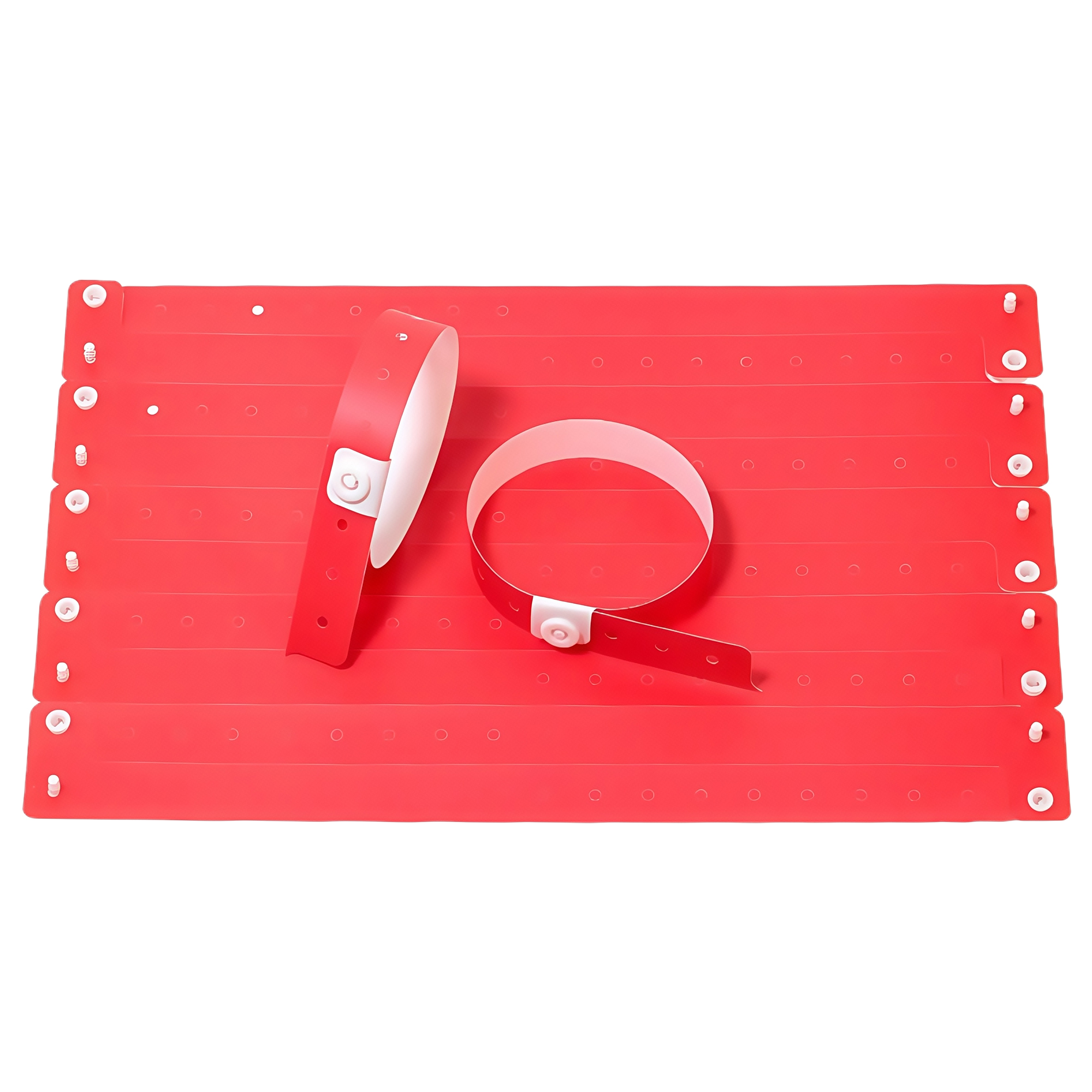 Disposable PVC Wristbands with Plastic Buckle for Kids Playground Waterproof Party Events ID 5