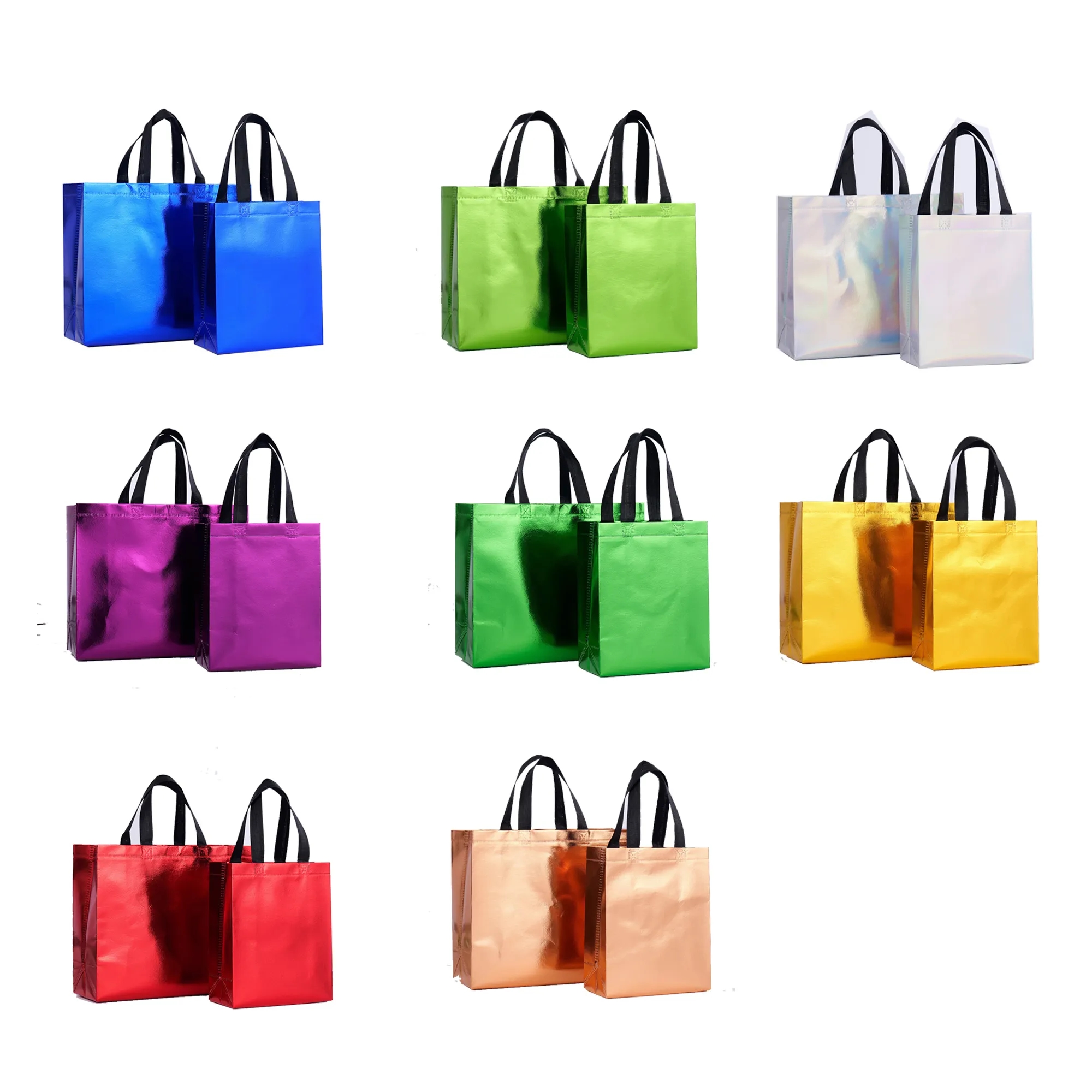 Laser-Coated Aluminum Non-Woven Solid Color Shopping Bag 6
