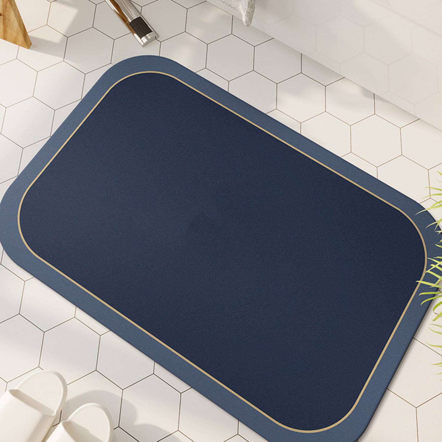 Soft Absorbent Shaggy Bathroom Rug Mat 2