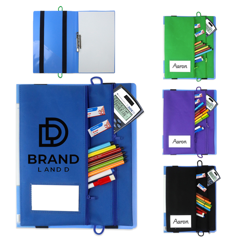 Adjustable Elastic Band Multi Pockets File Folder Binder Bag 7