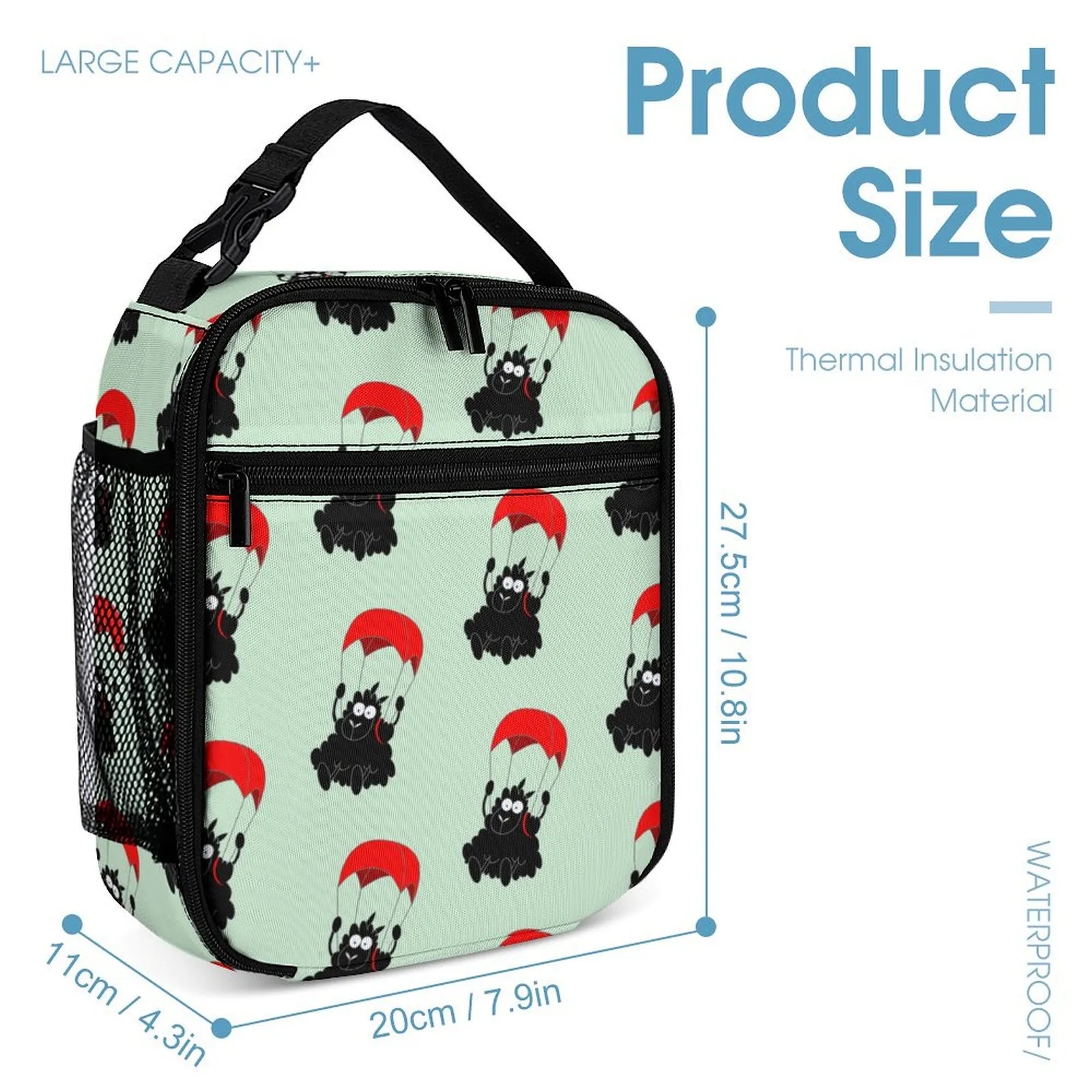 Custom Logo Lunch Bag Bulk Order Insulated Leak Proof for Corporate Promotional Gifts 6