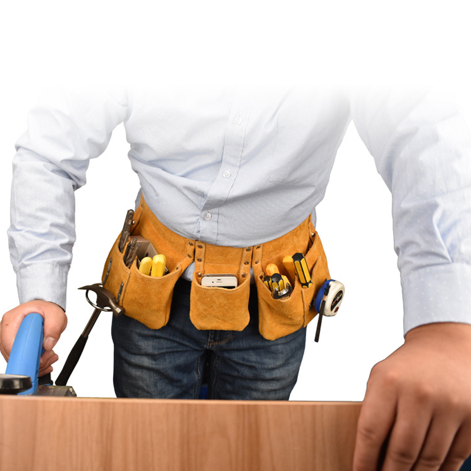 Genuine leather Garden Tool Belt 4