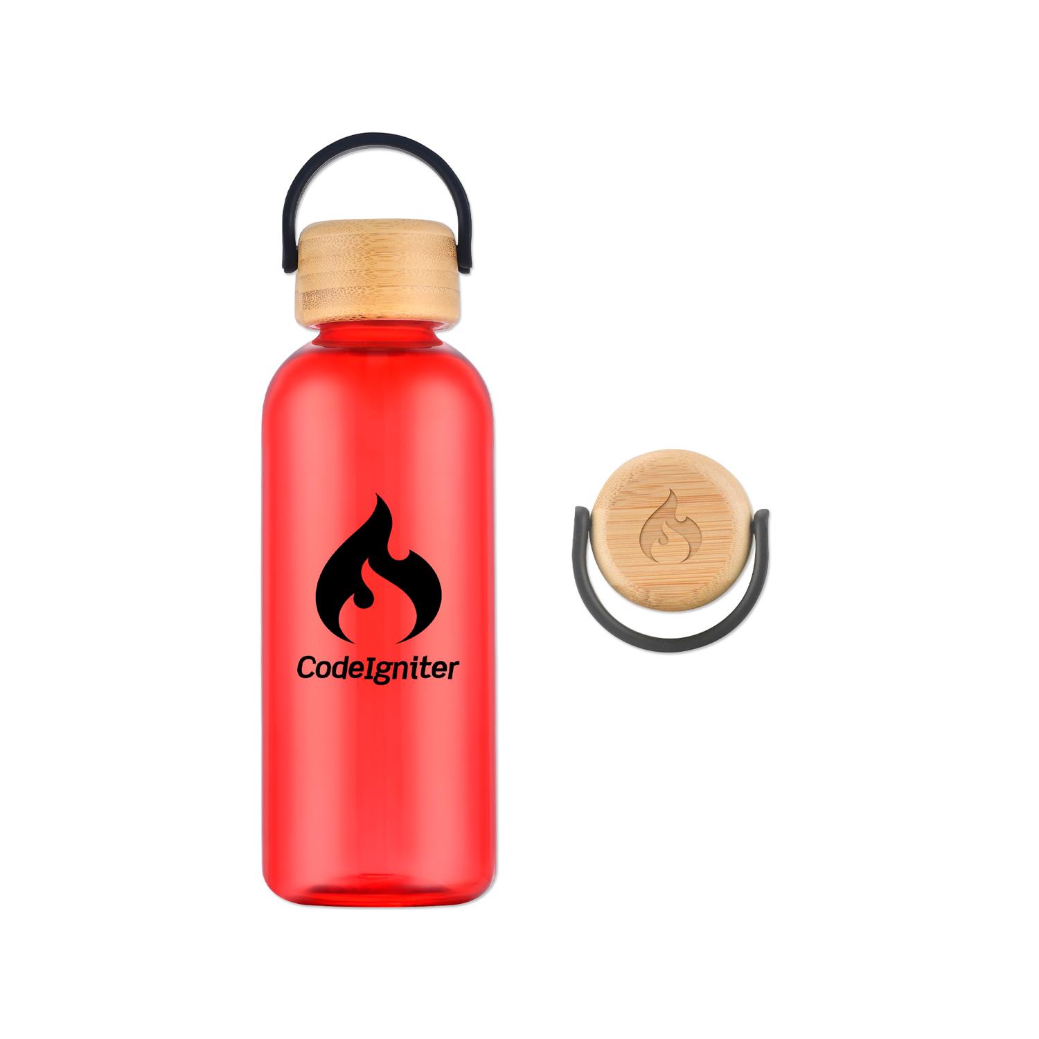21 Oz. RPET Water Bottle with Bamboo Lid 3