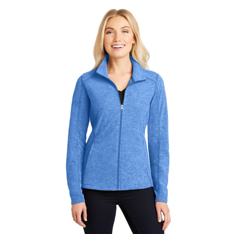 Port Authority Women's Heather Microfleece Full-Zip Jacket. 16