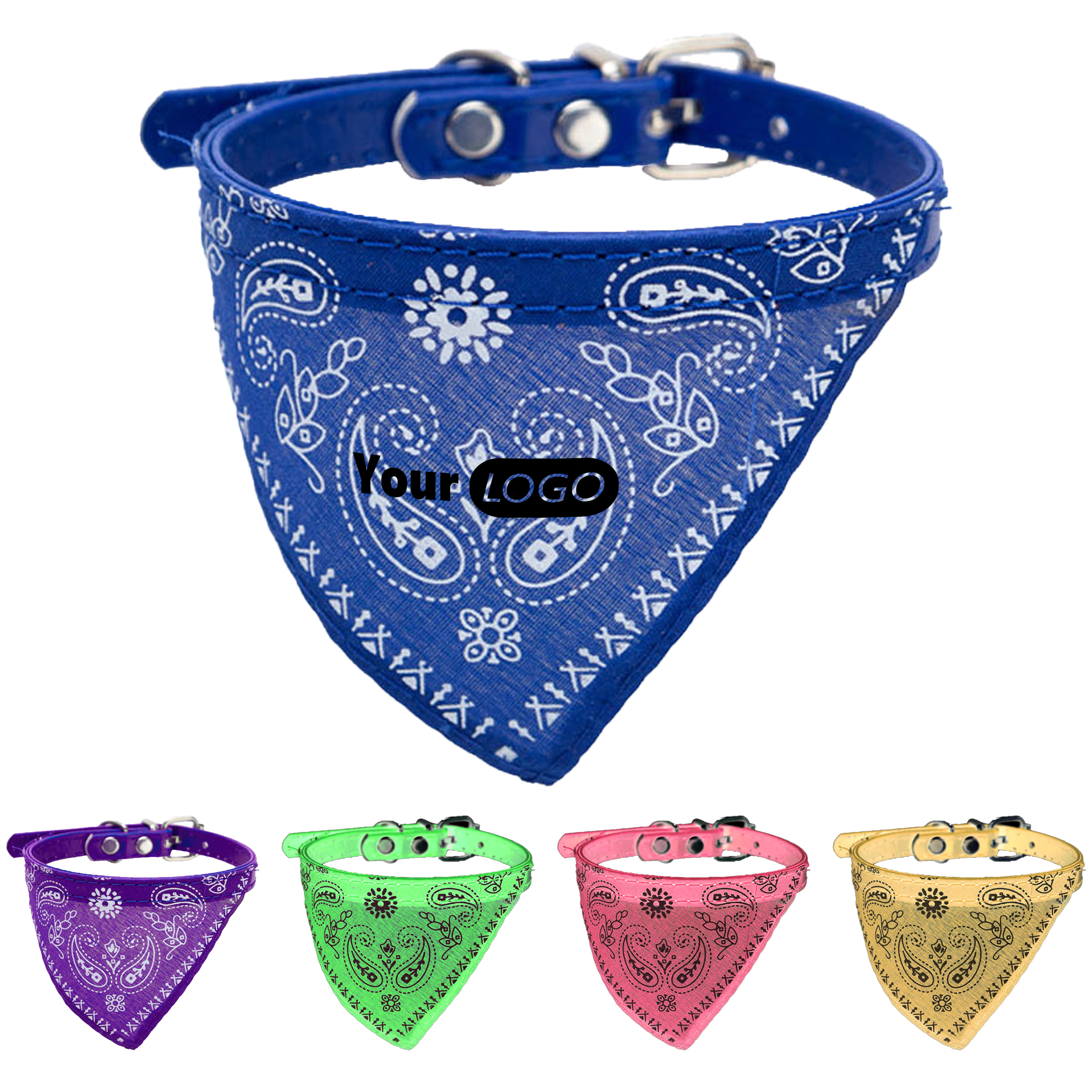 Pu Leather Comfort Meets Fashion With This Pet Bandana Collar 3