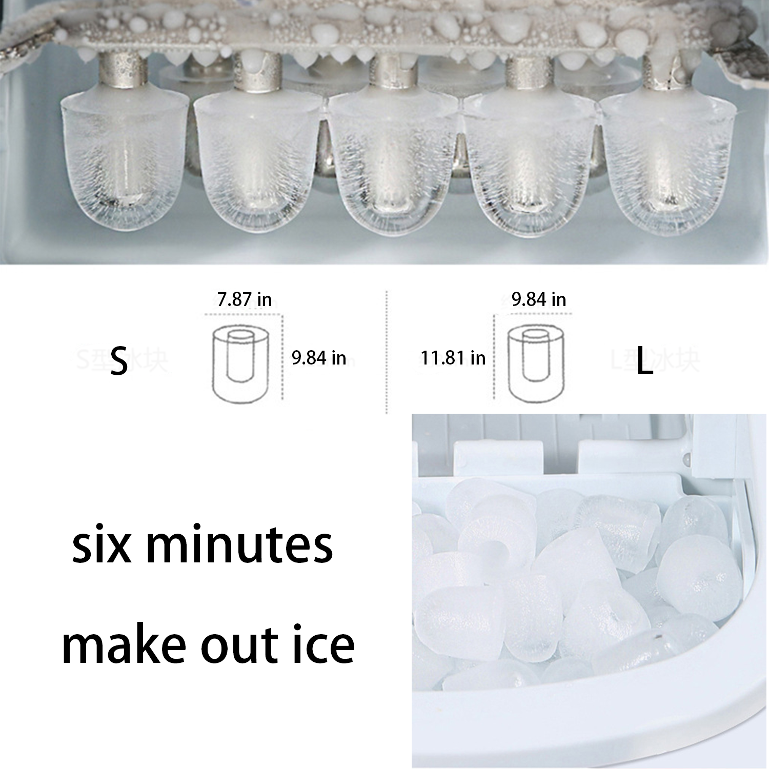 Fully automatic mini ice cube maker for dormitory 3