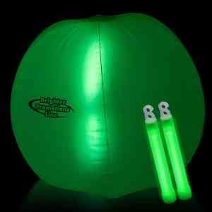 Translucent 24" Inflatable Beach Ball with Glow light Sticks 8
