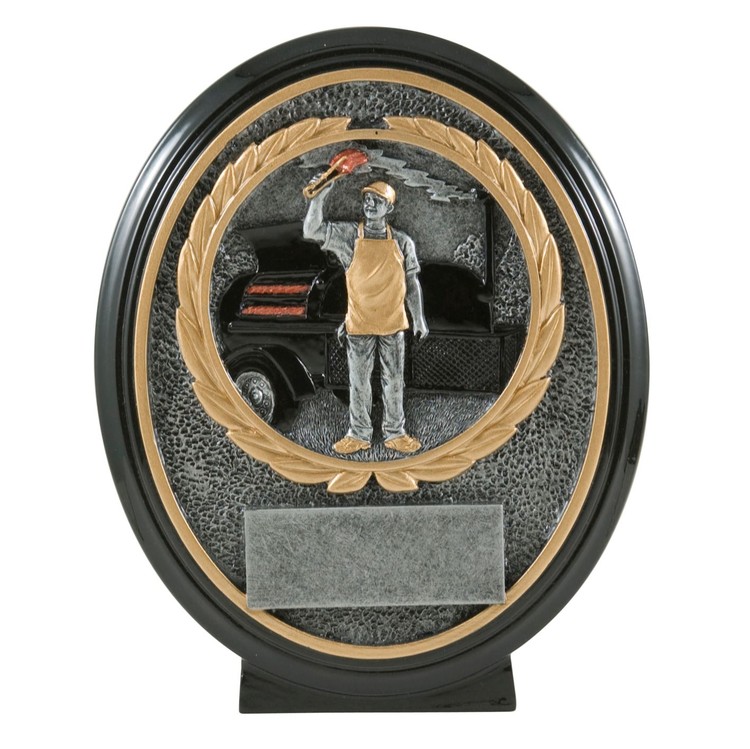 6" BBQ Smoker Oval Resin 2
