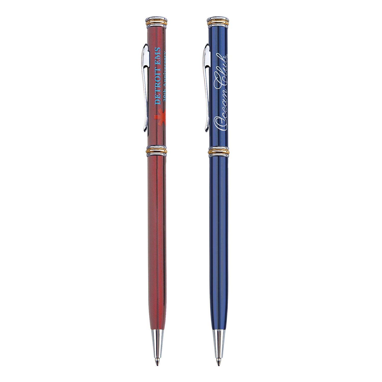 Metallic Ballpoint Twist Pen - Colors