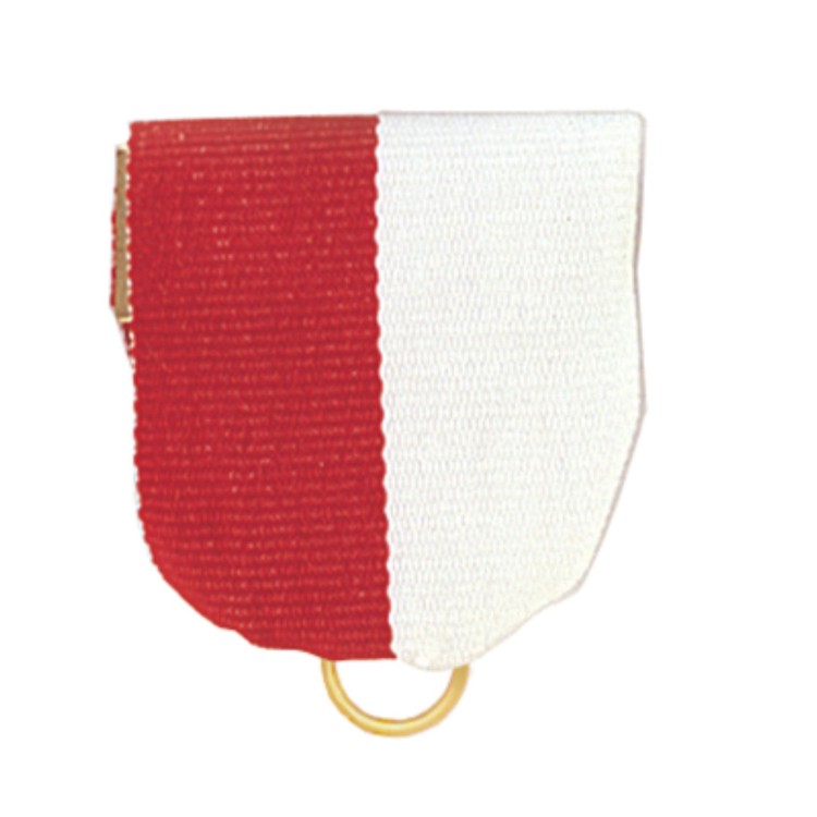 Red/White Pin Drape Ribbon with Jump Ring 2