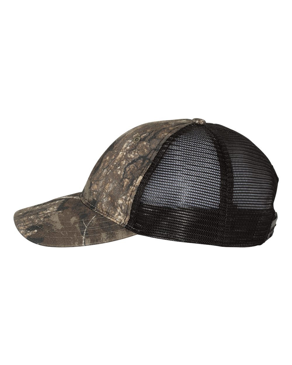 Garment Washed Printed Trucker Cap - 111P 21
