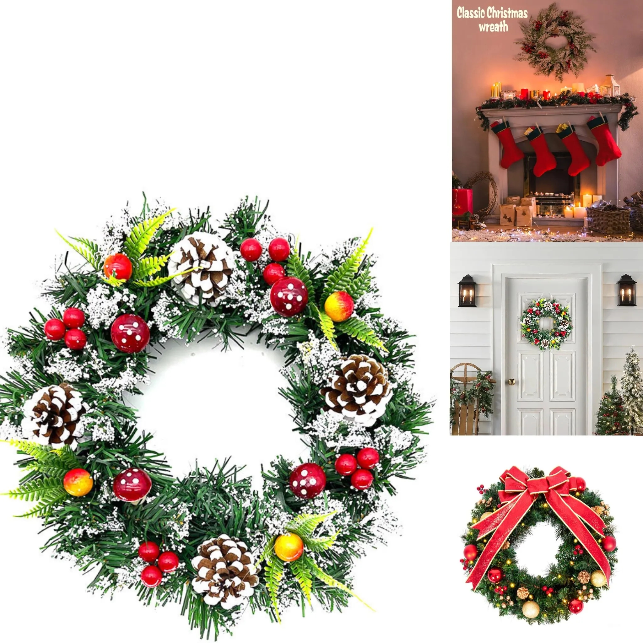 Christmas Holiday Decorations Wreath 3