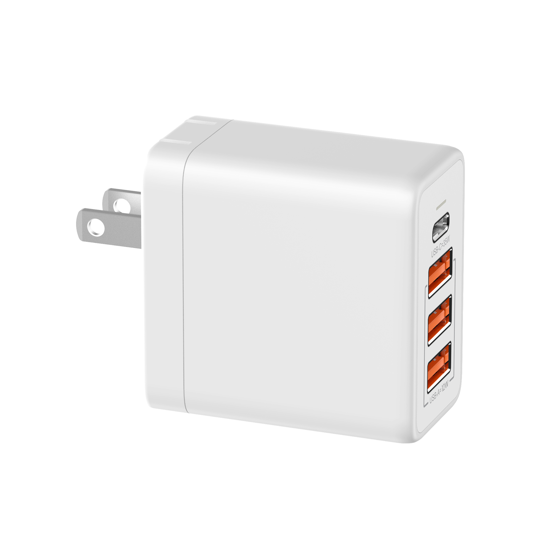 Cirtek® 4-Port Foldable 35W Wall Charger 5