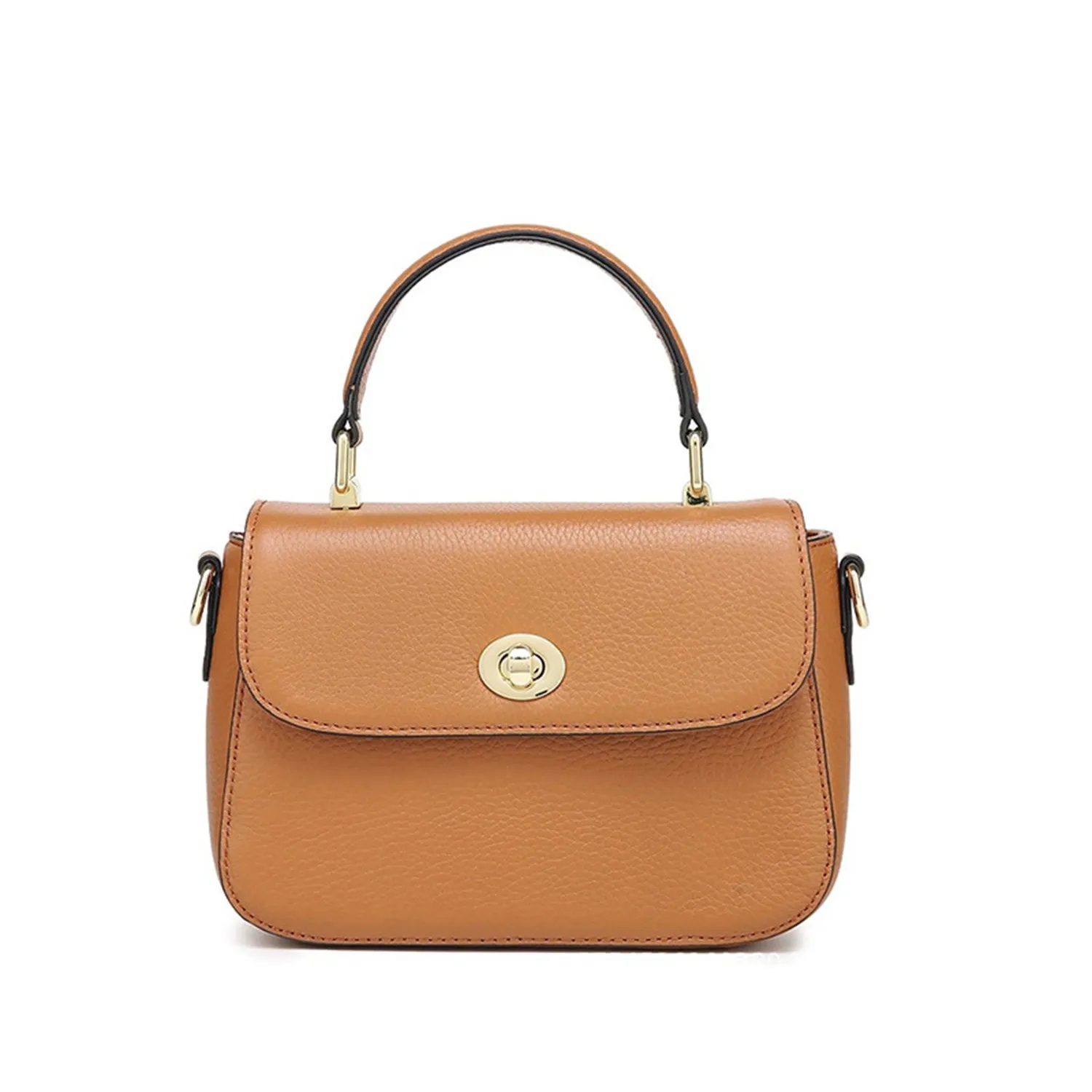 Genuine Leather Small Square Bag 7