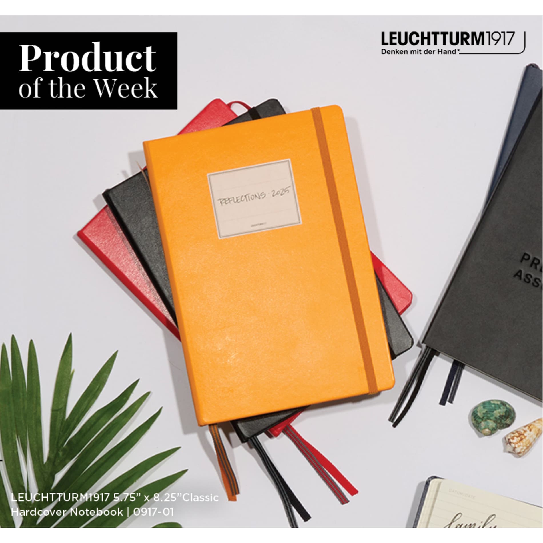 LEUCHTTURM1917 5.75" x 8.25" Hardcover Notebook 240