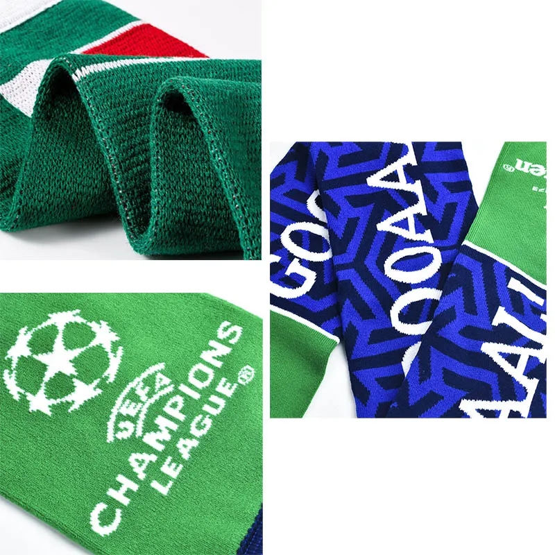 World Cup Sport Jacquard Knit Scarf With Tassel 2