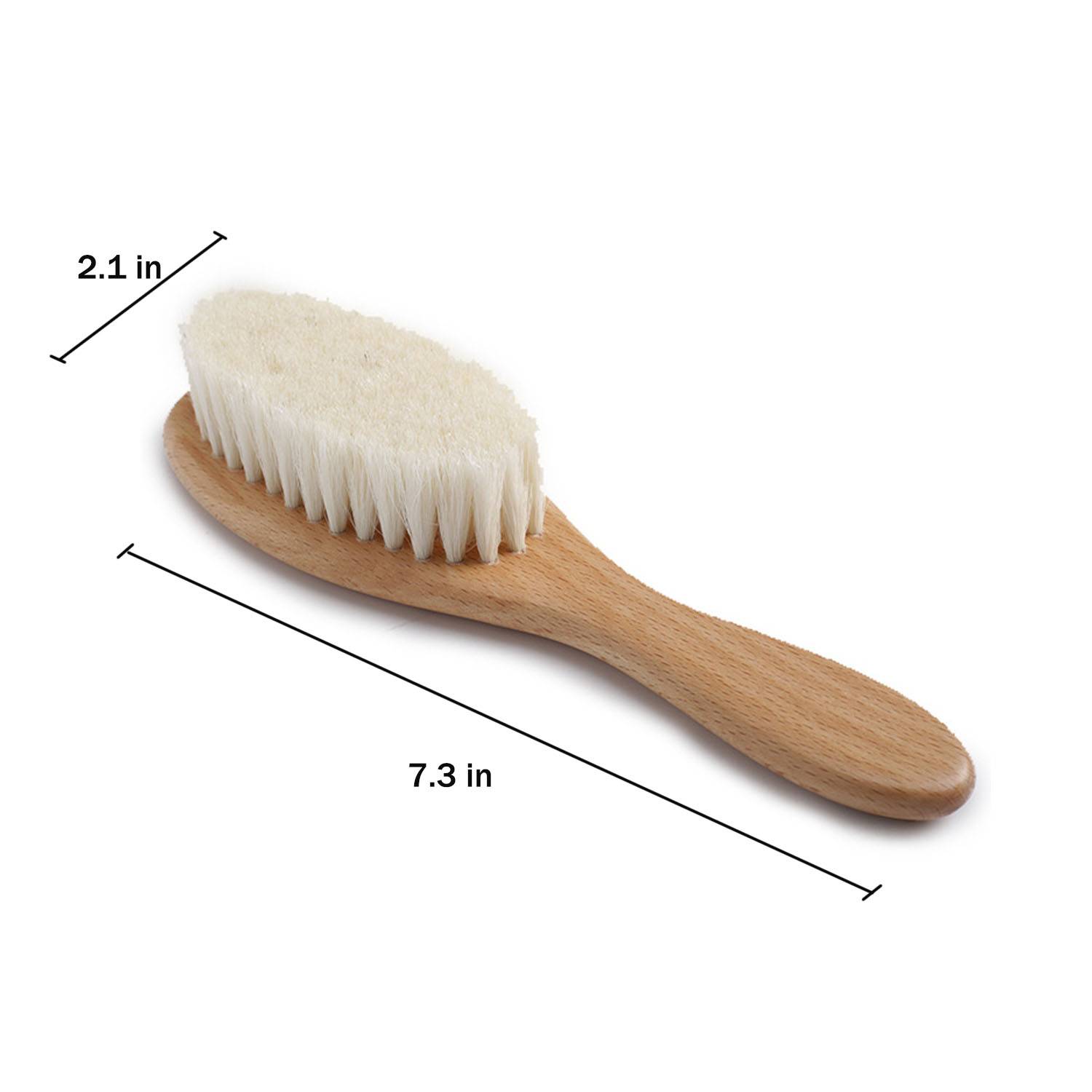 Natural Goat Bristle Baby Brush & Comb Set for Scalp Care 6