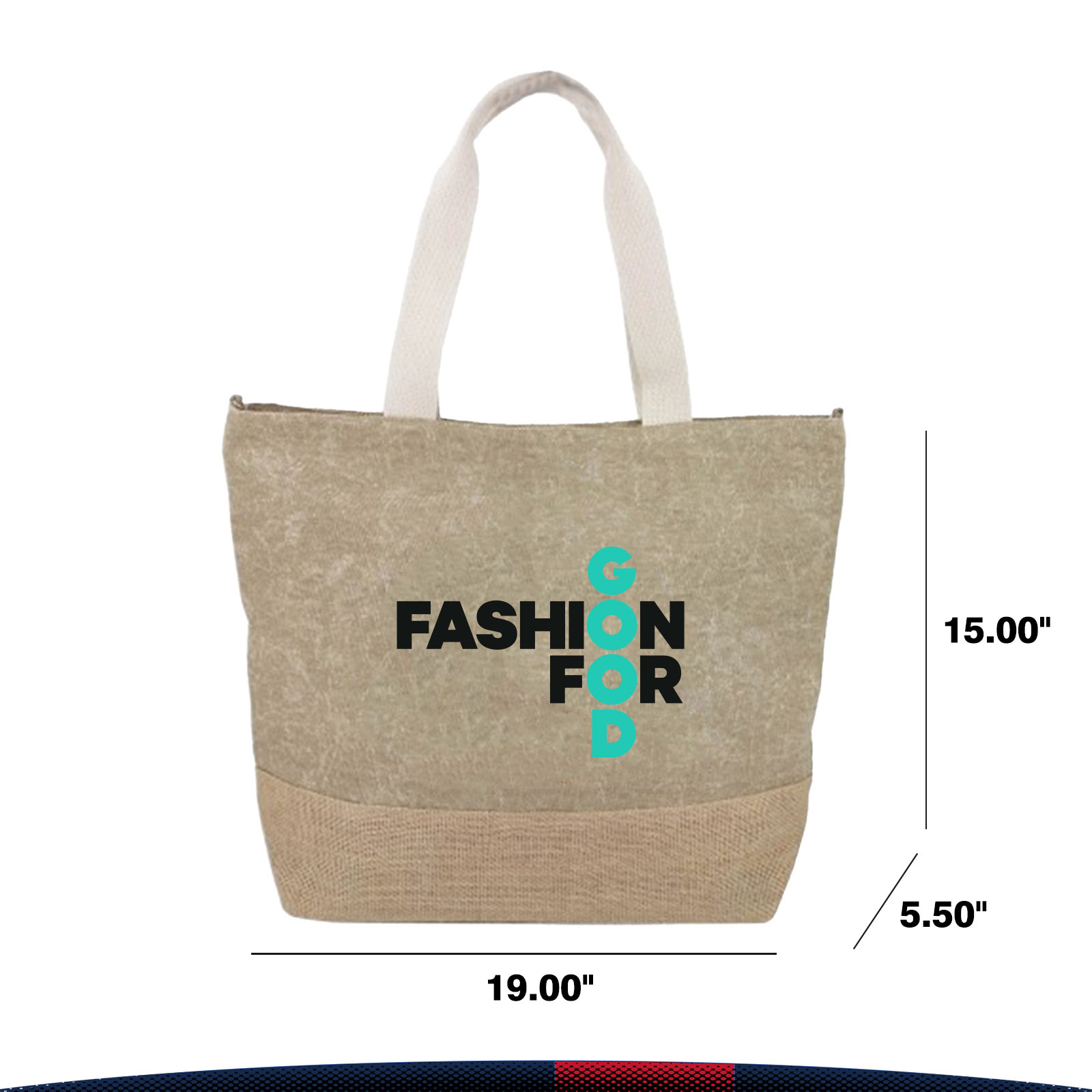 Smbio Jute Tote Bag, custom tote bag with logo imprint 7