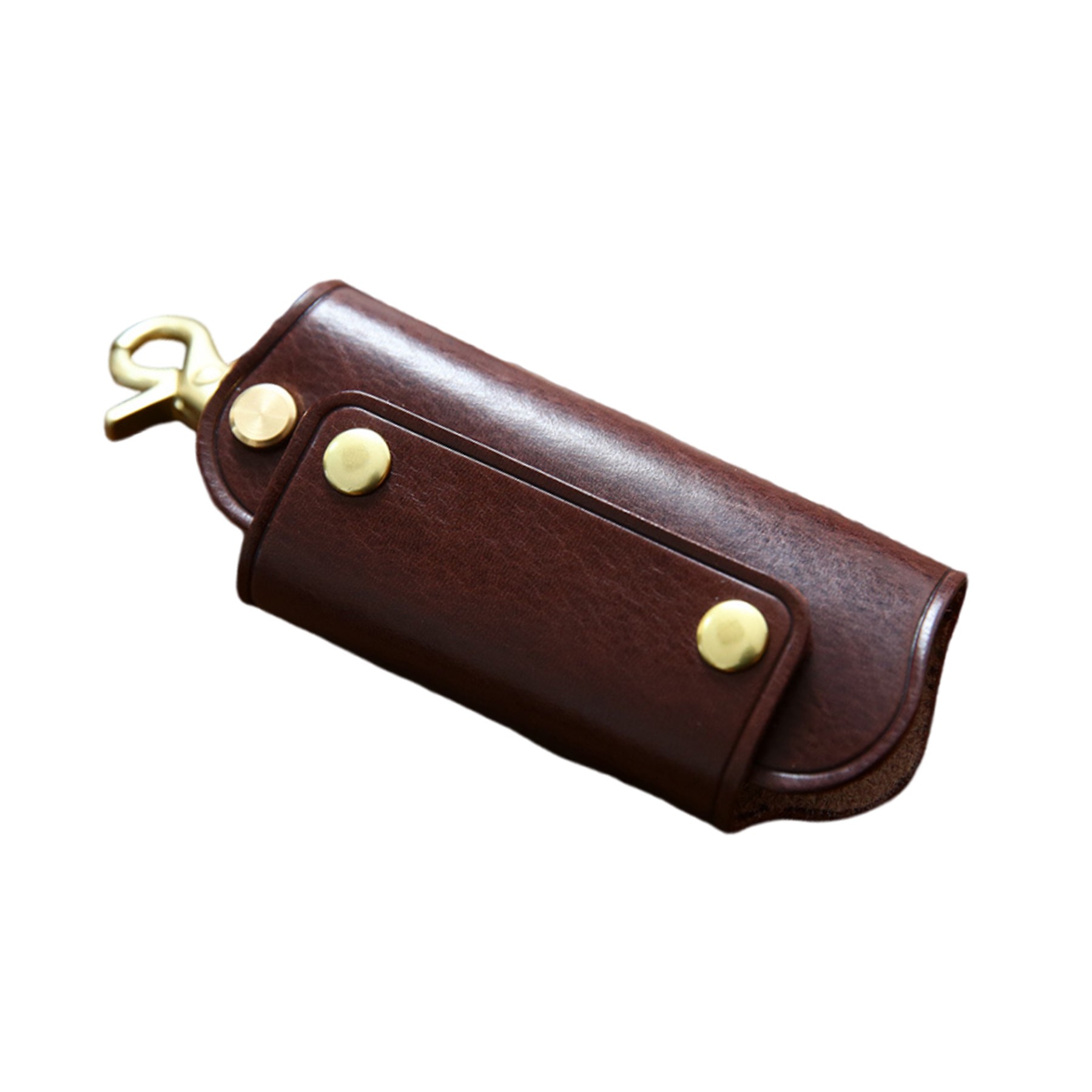 Handmade Pure Cowhide Leather Keychian Case 2
